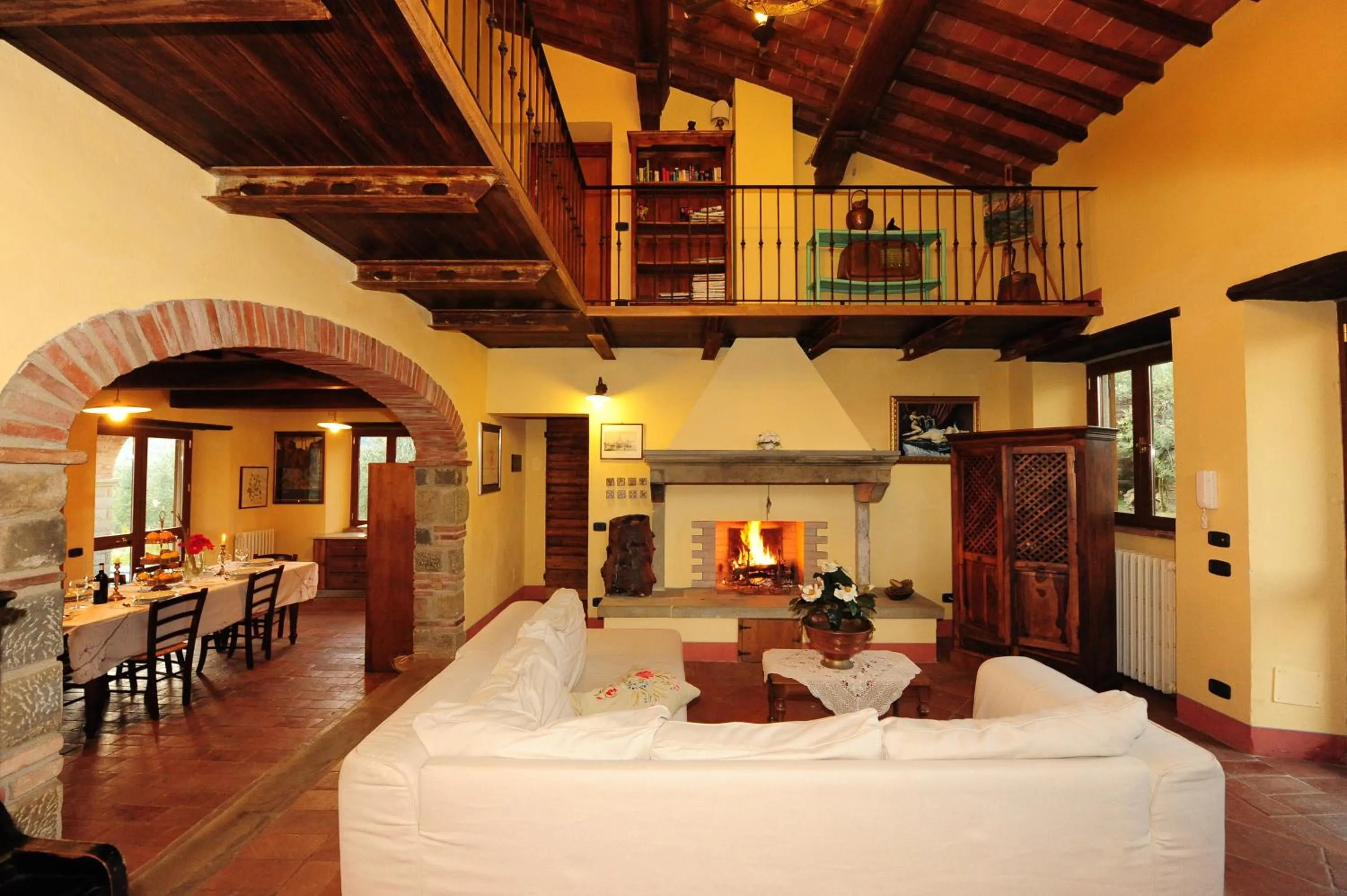 Communal lounge/ TV room in Villa Senaia