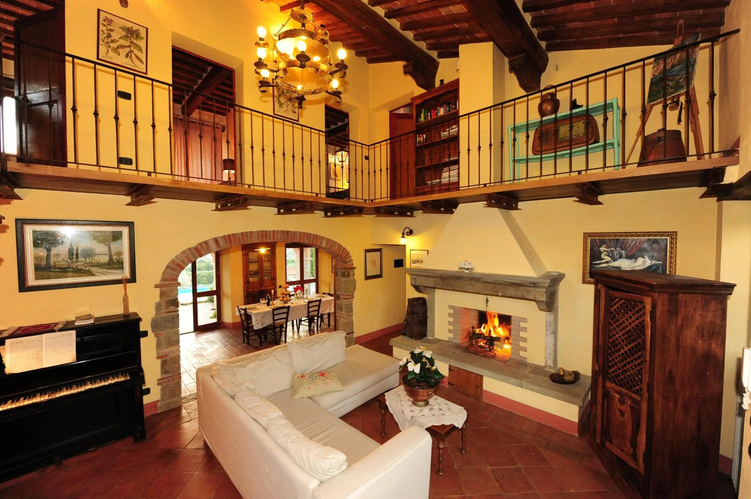 Communal lounge/ TV room in Villa Senaia