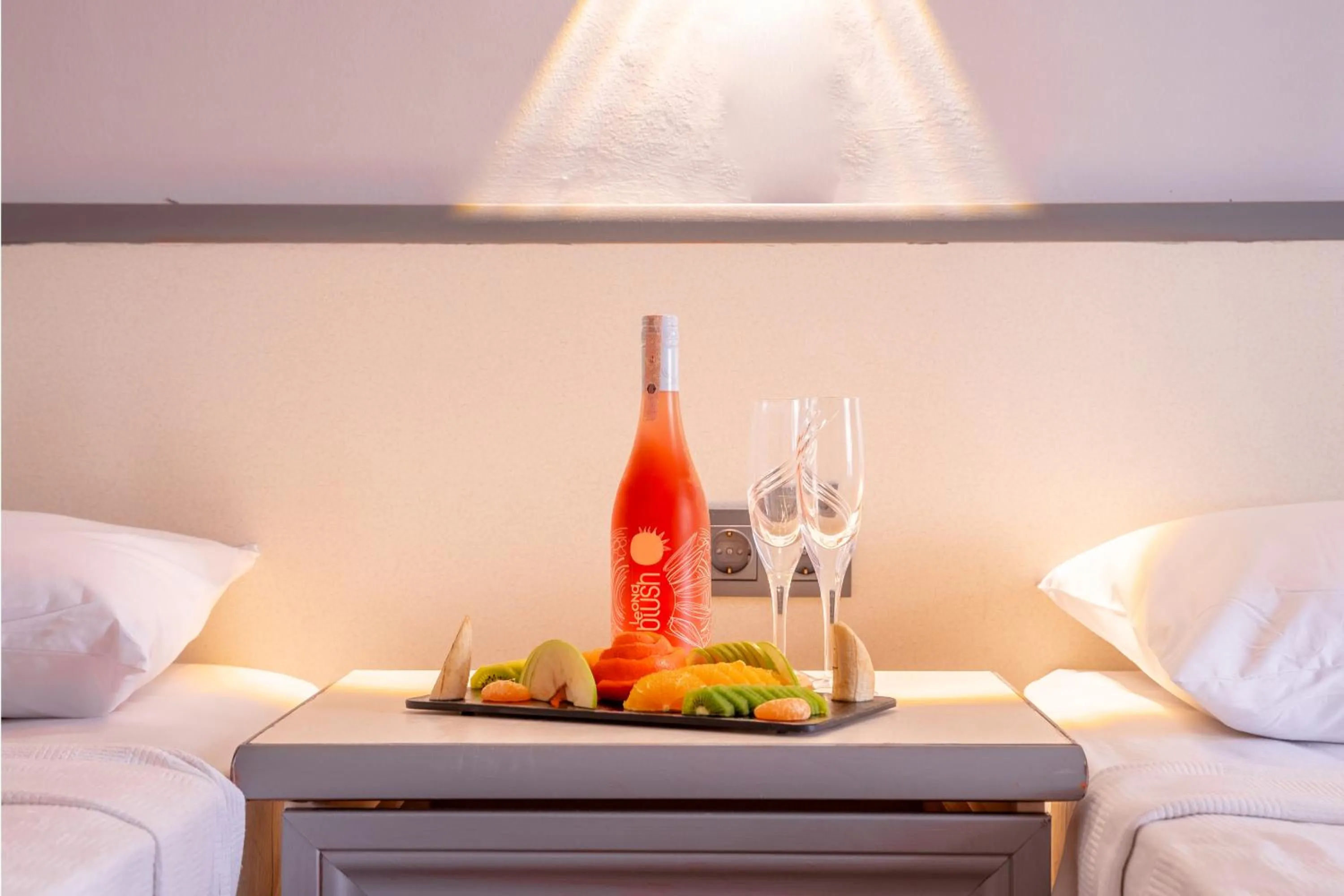 Bed in Oscar Seaside Hotel & Spa