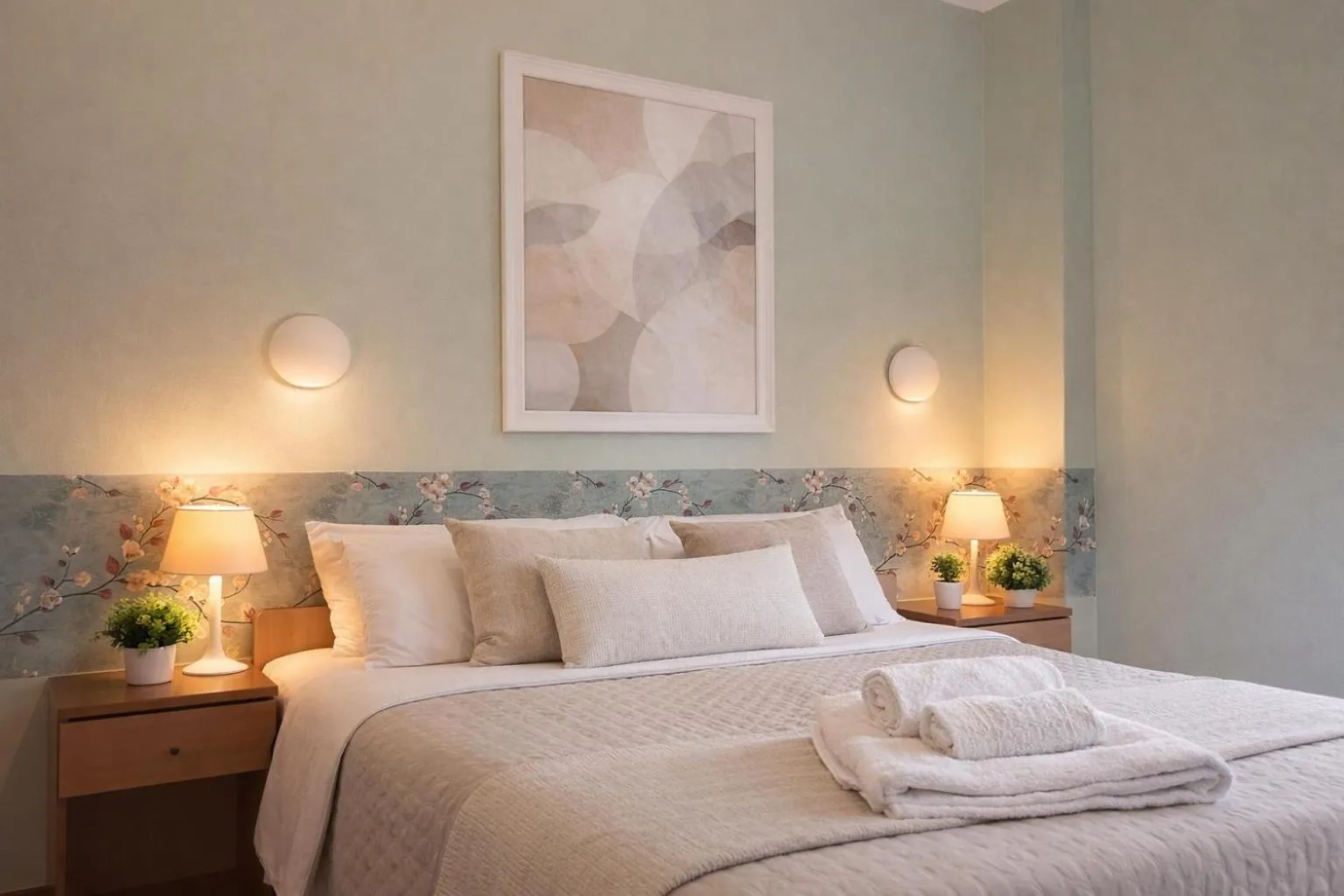 Bed in Hotel Villa Pina