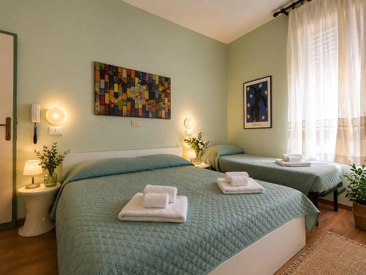 Bed in Hotel Villa Pina
