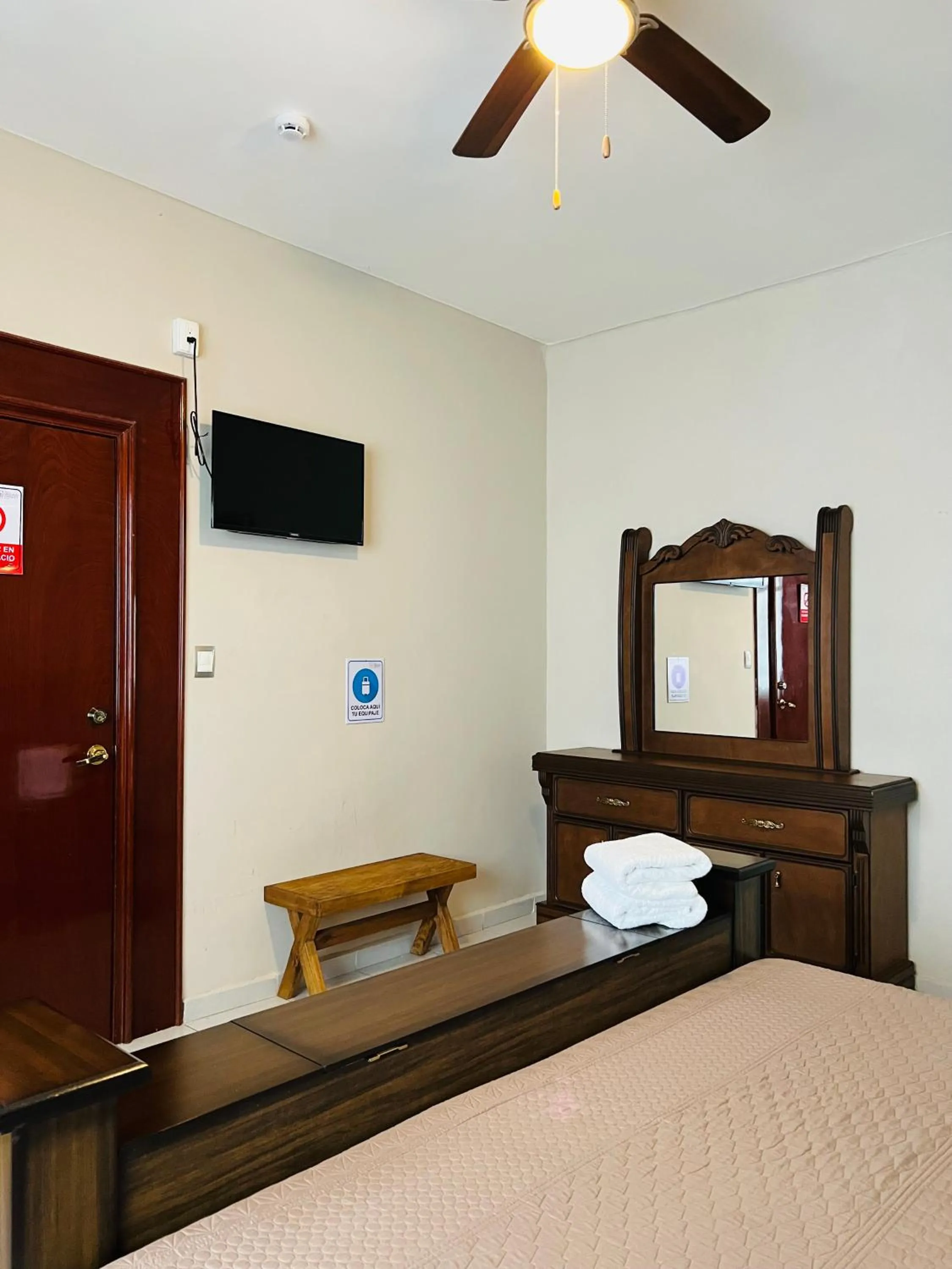 Bed in Hostería Casa Marquez