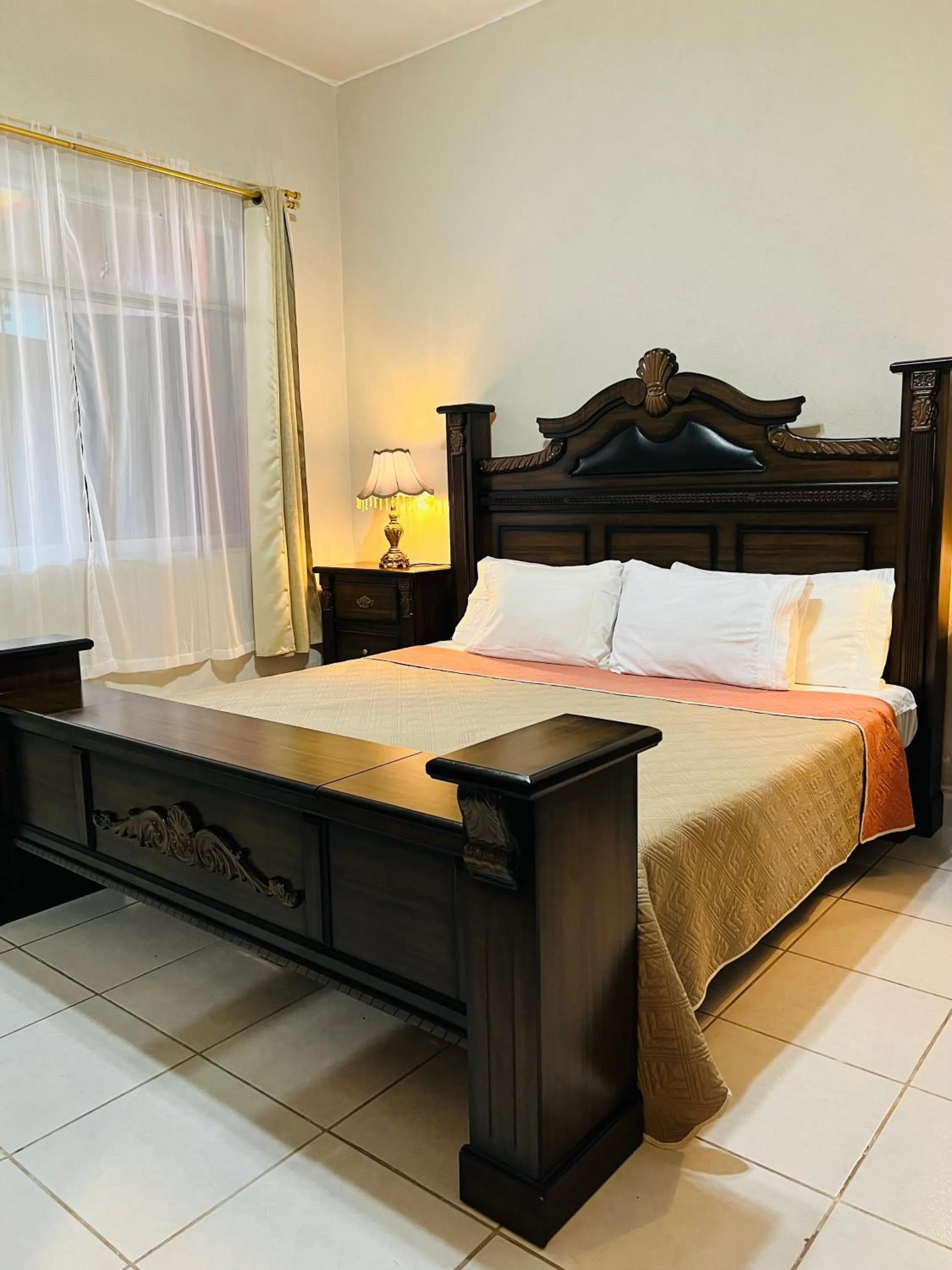 Bed in Hostería Casa Marquez