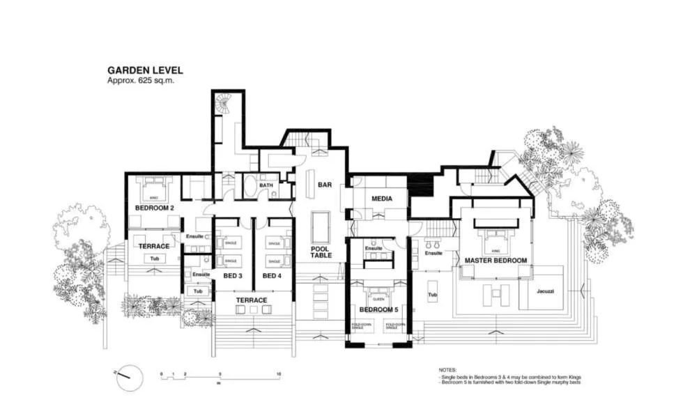 Floor plan in Villa Saengootsa
