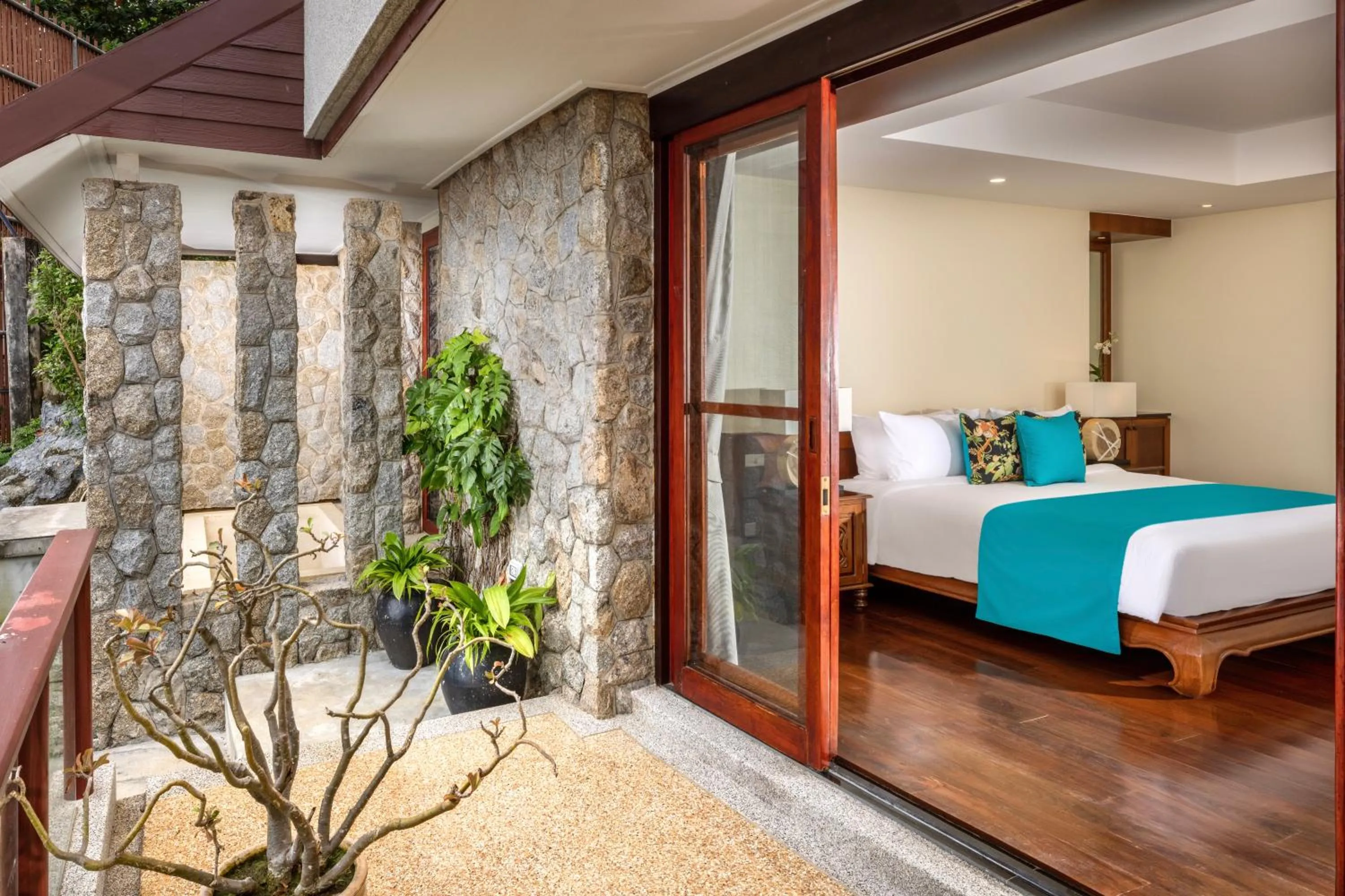 Bedroom, Bed in Villa Horizon