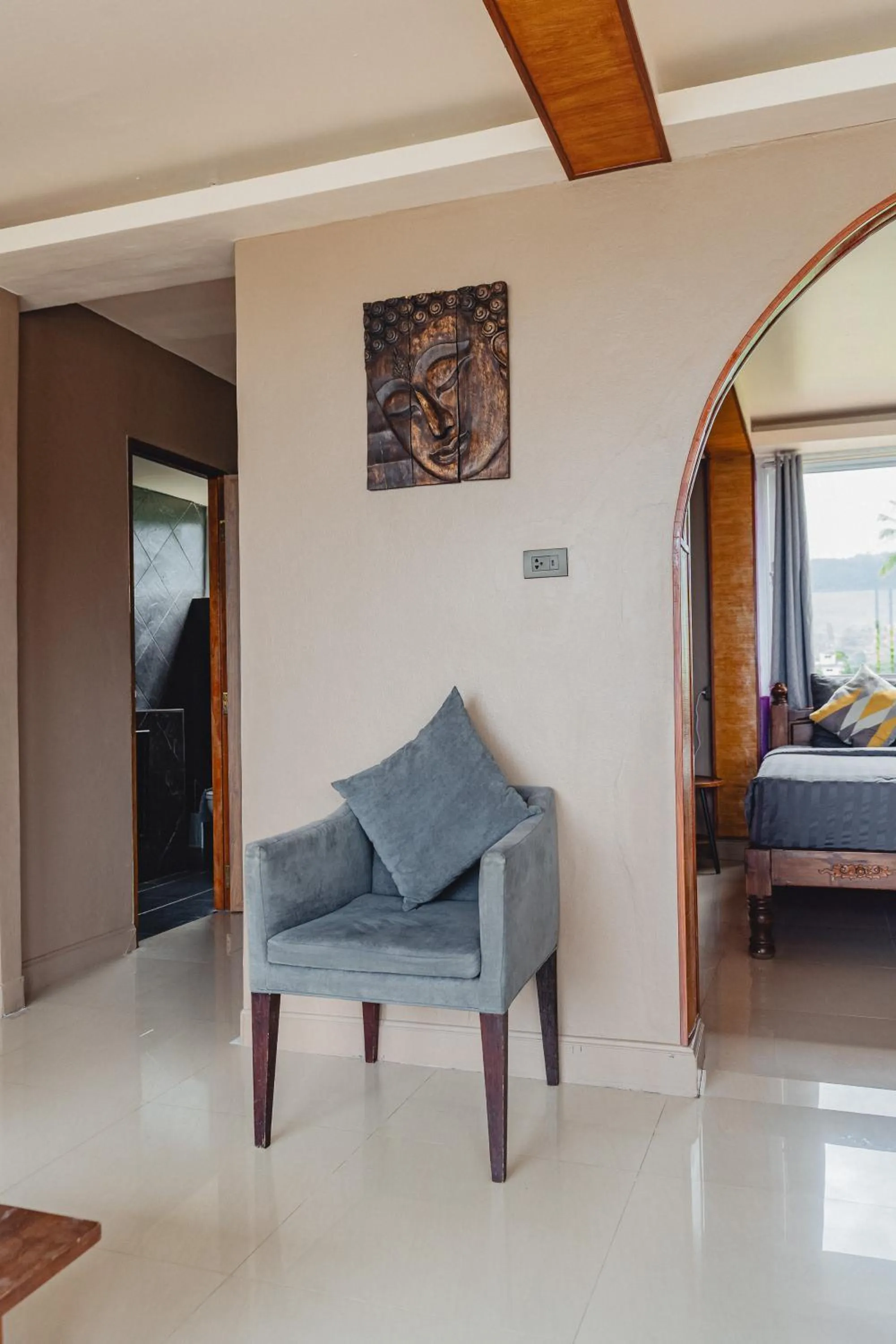 Living room, Bed in Lemon House apartment