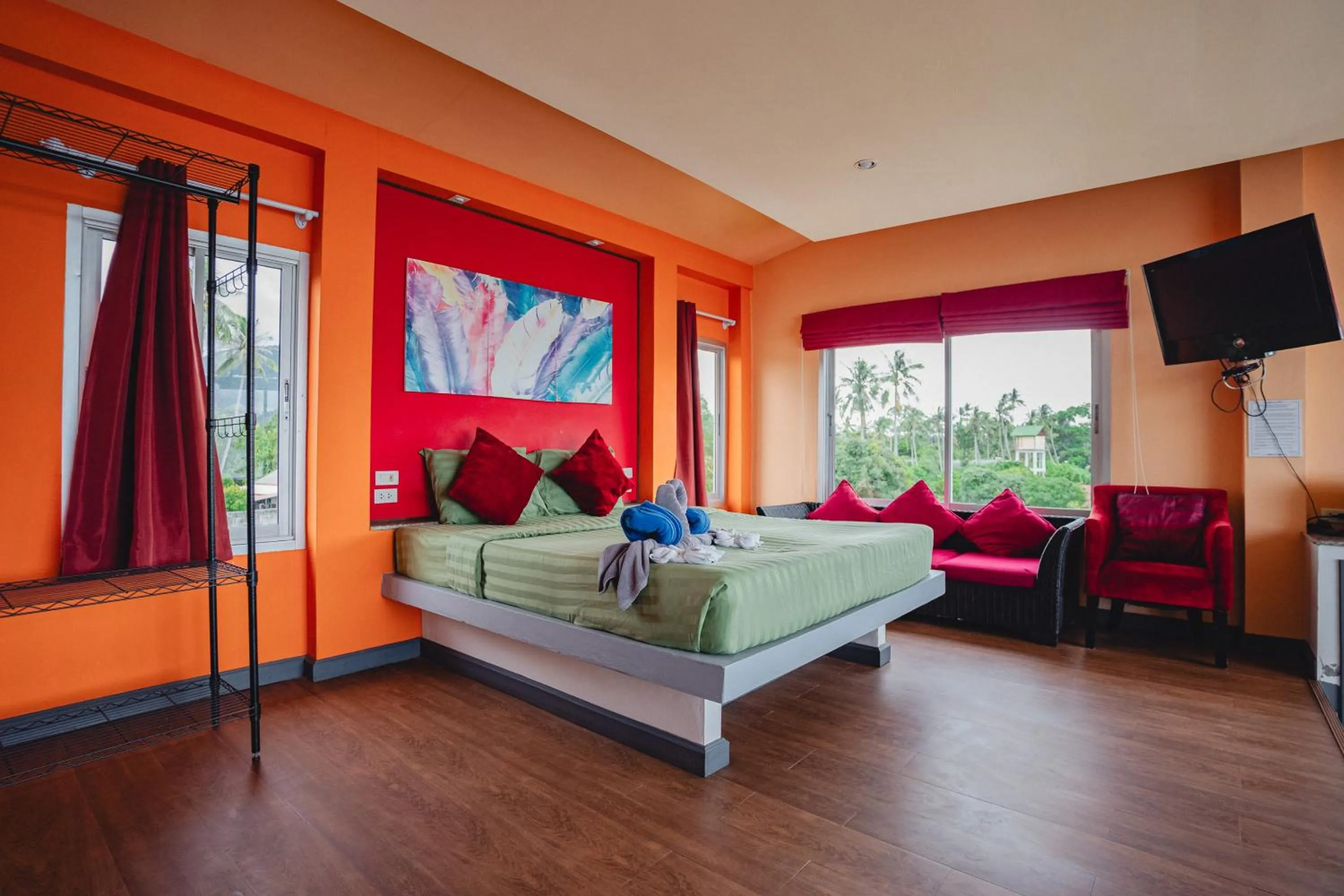 Bedroom, Bed in Lemon House apartment