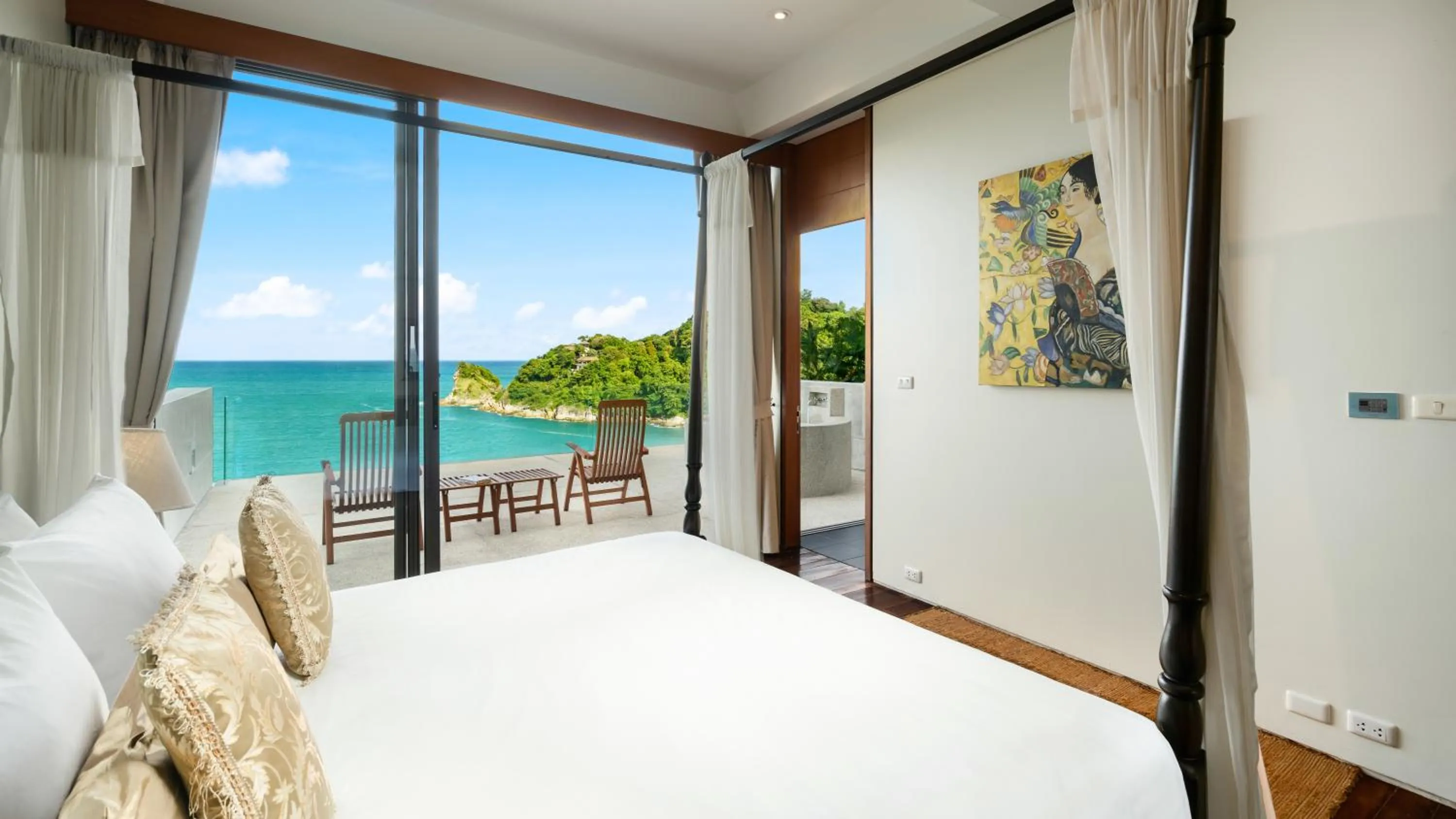 Balcony/Terrace, Bed in Villa Viman