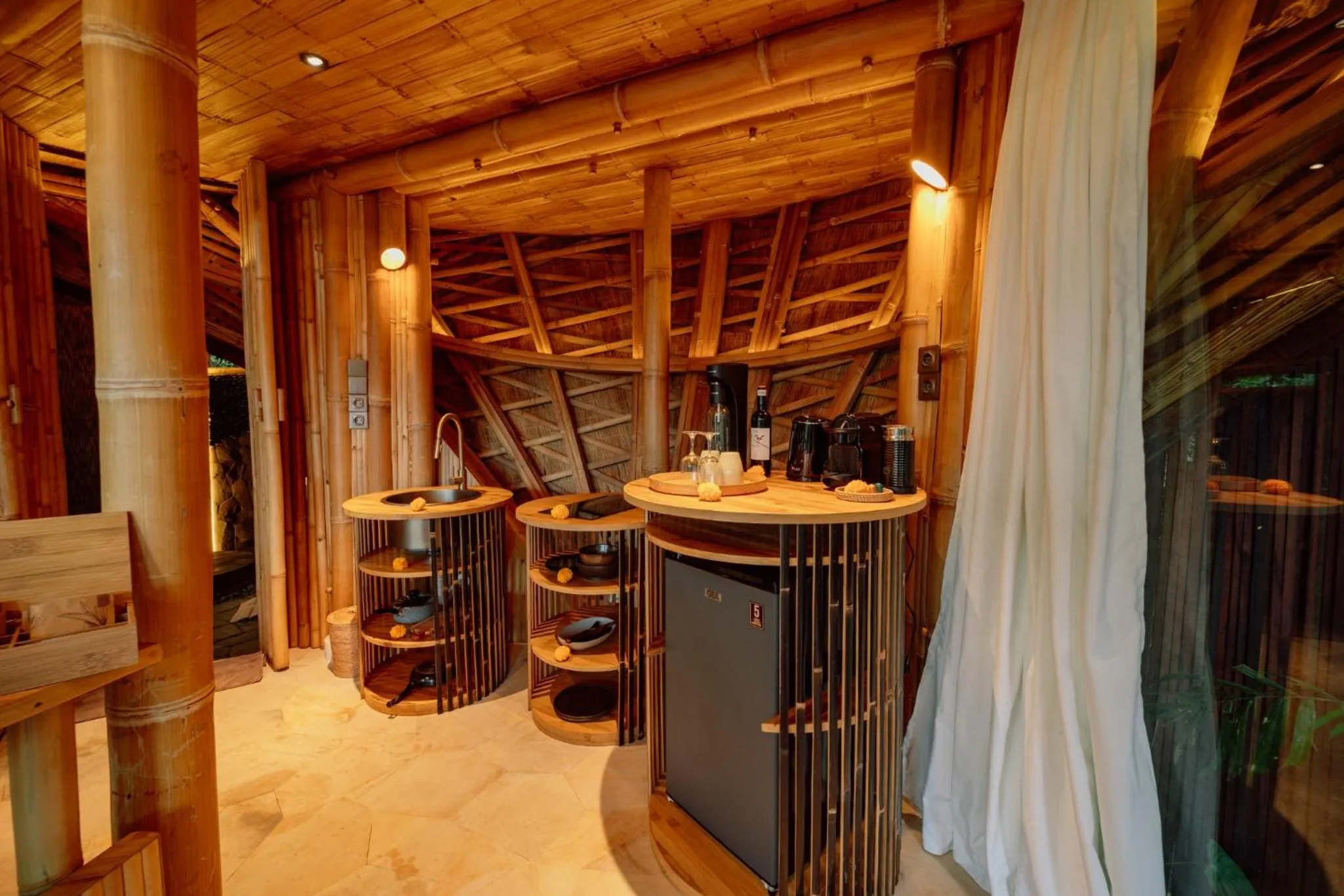 Food and drinks in Hideout Eco Bamboo House Bali