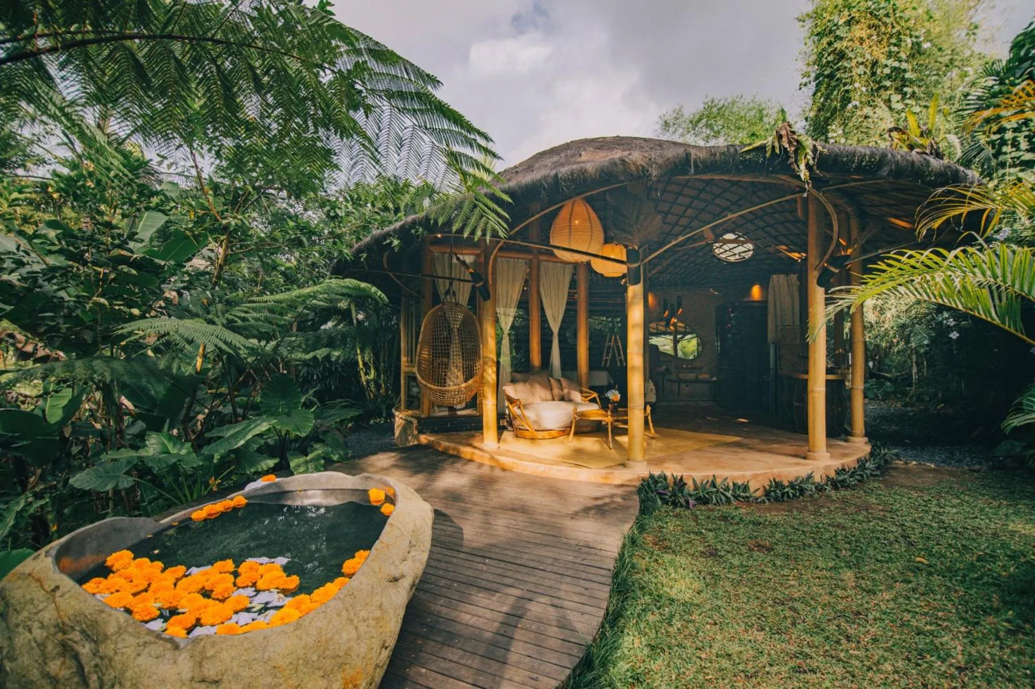 View (from property/room) in Hideout Eco Bamboo House Bali