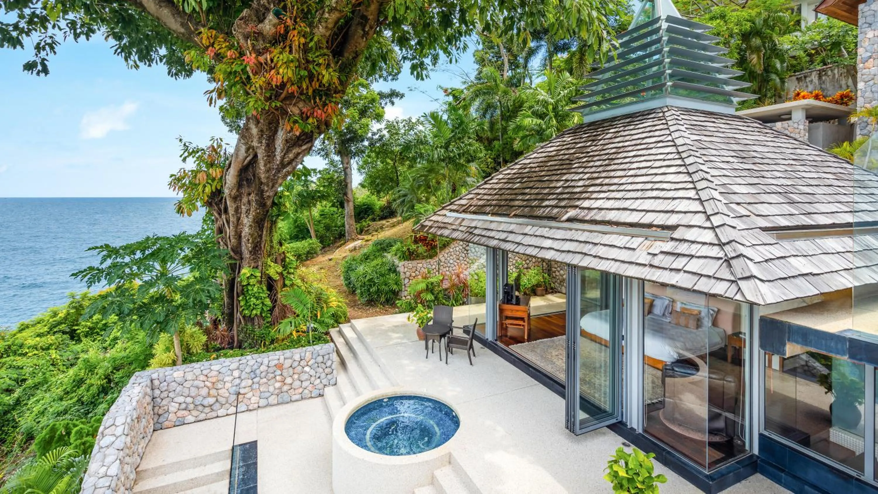 Patio in Villa Rom Trai