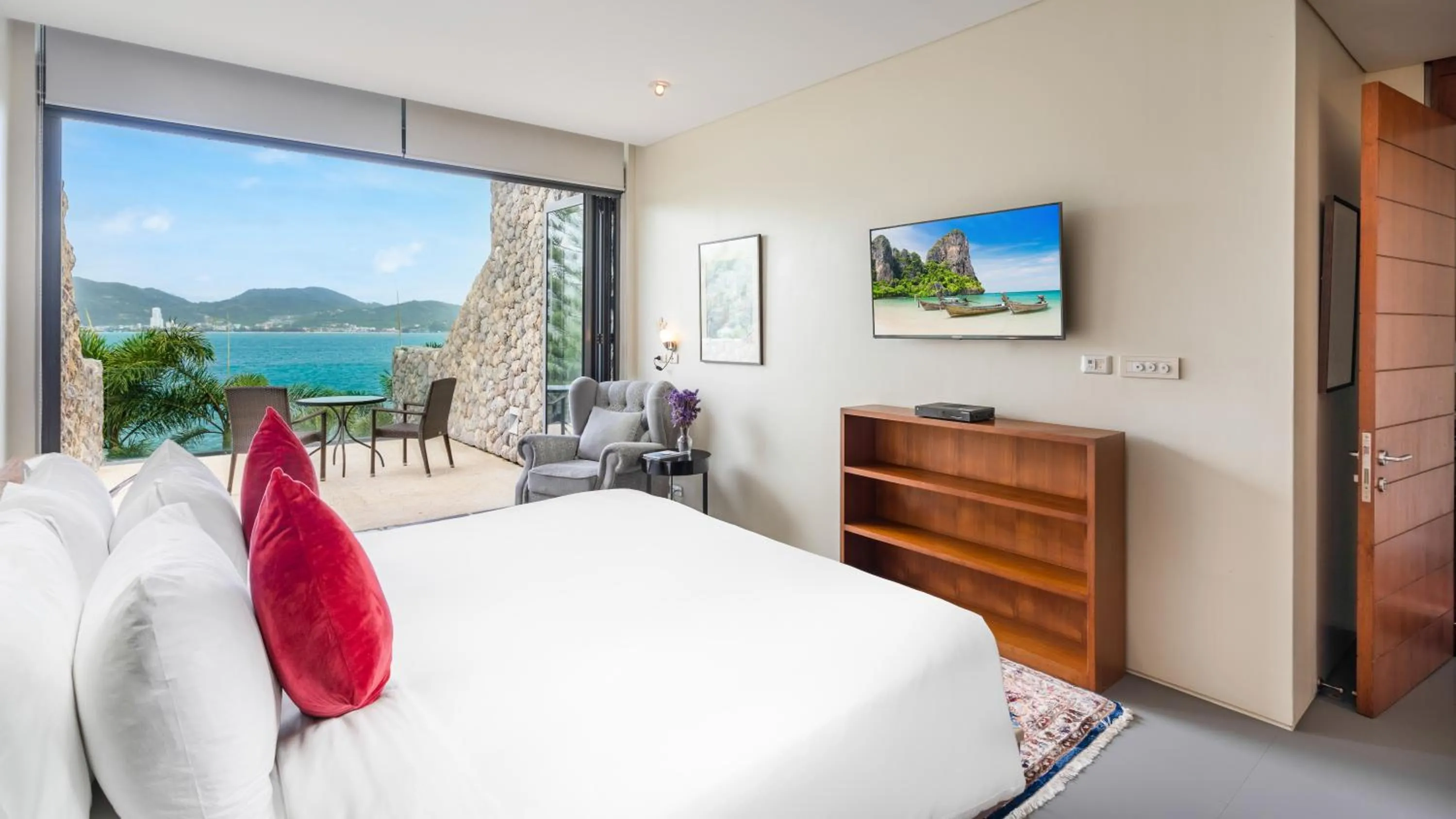 Bed in Villa Rom Trai