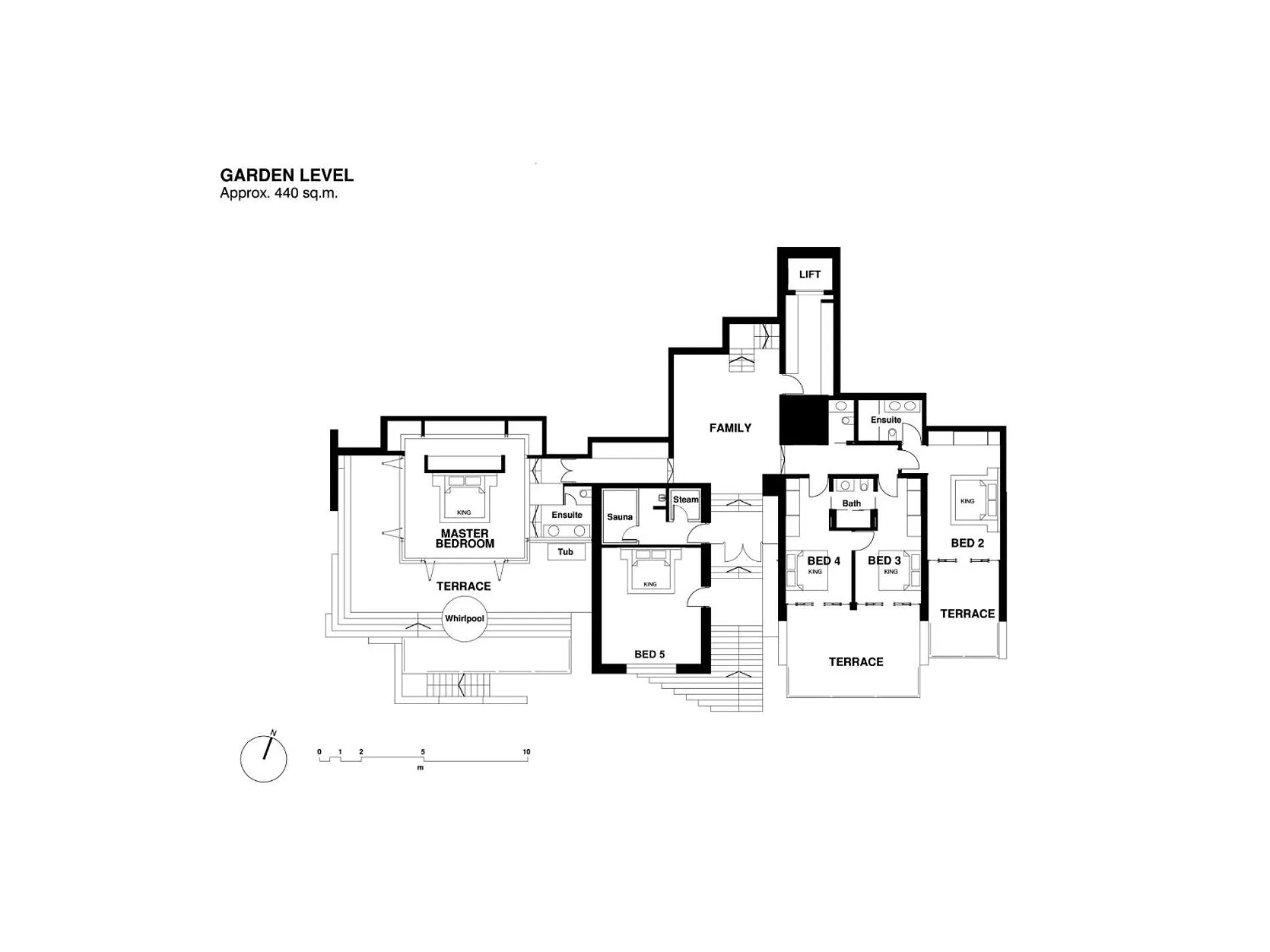 Floor plan in Villa Rom Trai
