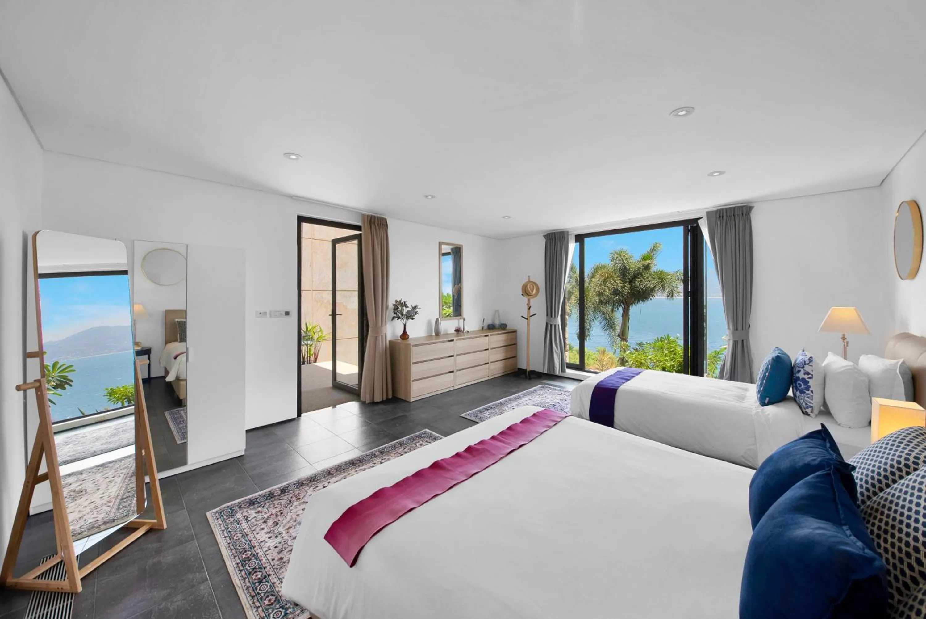 Bed in Villa Rom Trai