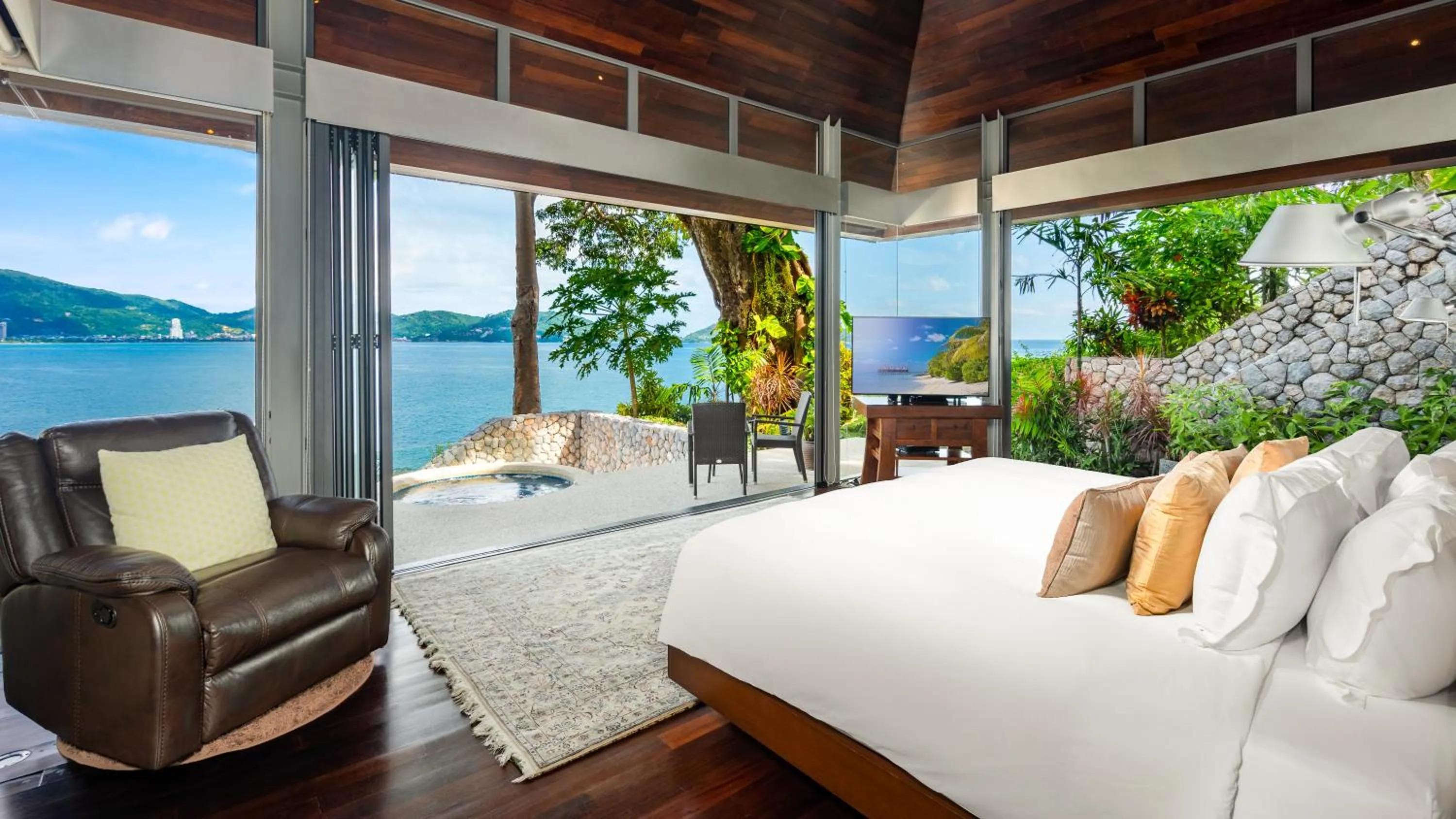 Bed in Villa Rom Trai