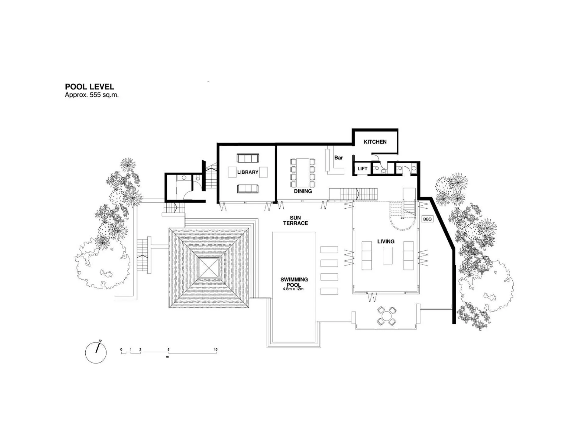 Floor plan in Villa Rom Trai