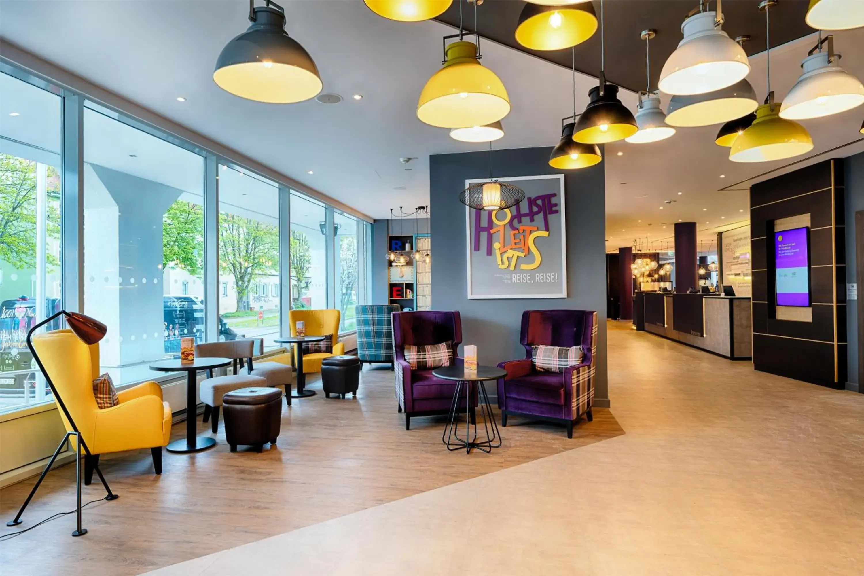 Lobby or reception in Premier Inn Stuttgart Bad Cannstatt Lobby or reception in Premier Inn Stuttgart Bad Cannstatt