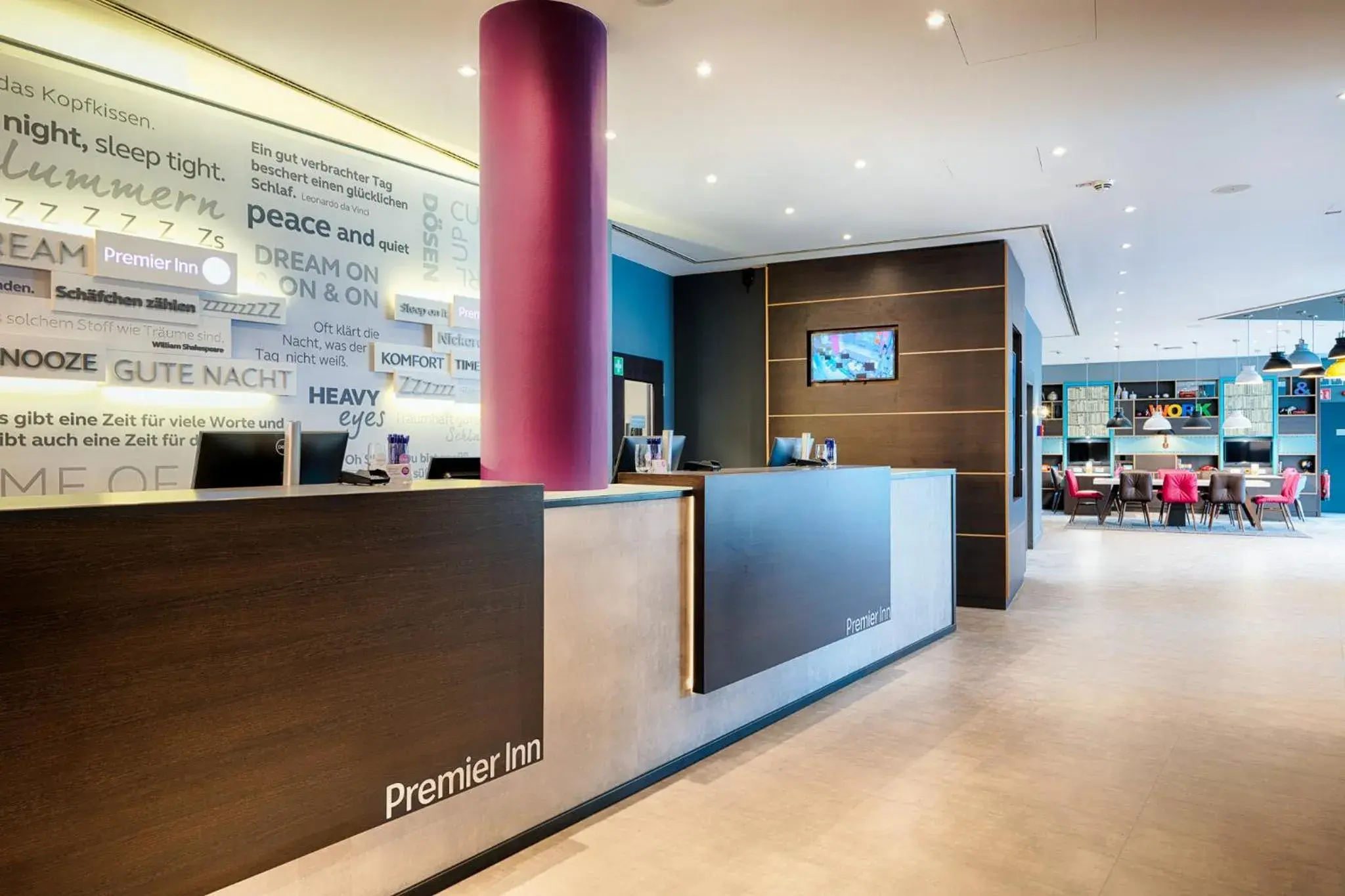 Lobby or reception in Premier Inn Stuttgart Bad Cannstatt Lobby or reception in Premier Inn Stuttgart Bad Cannstatt