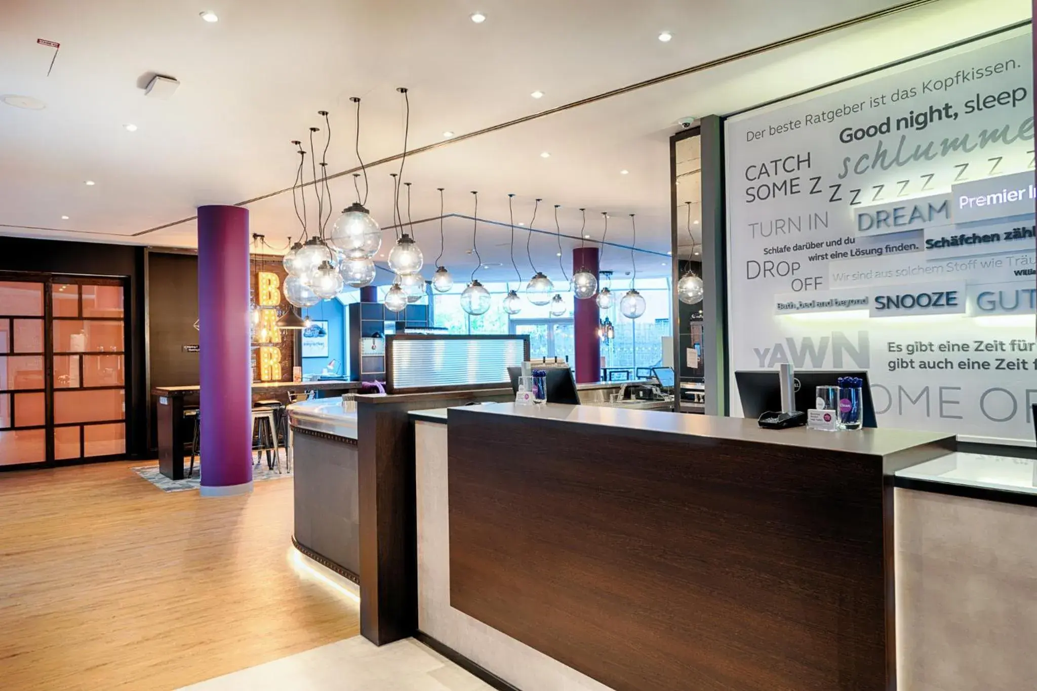 Lobby or reception in Premier Inn Stuttgart Bad Cannstatt Lobby or reception in Premier Inn Stuttgart Bad Cannstatt
