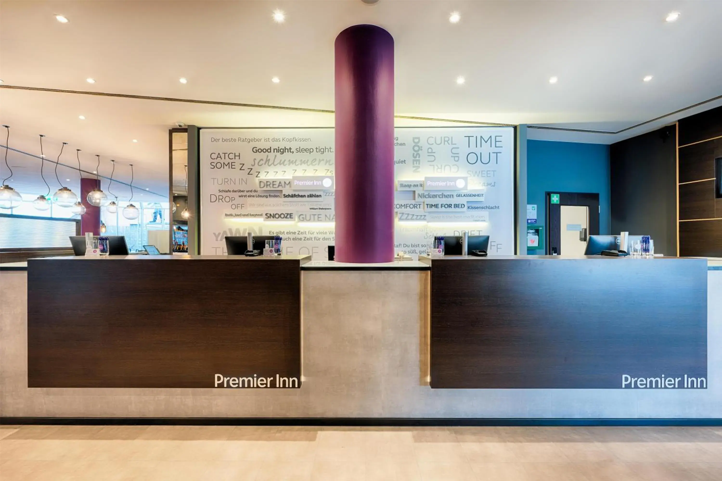 Lobby or reception in Premier Inn Stuttgart Bad Cannstatt Lobby or reception in Premier Inn Stuttgart Bad Cannstatt
