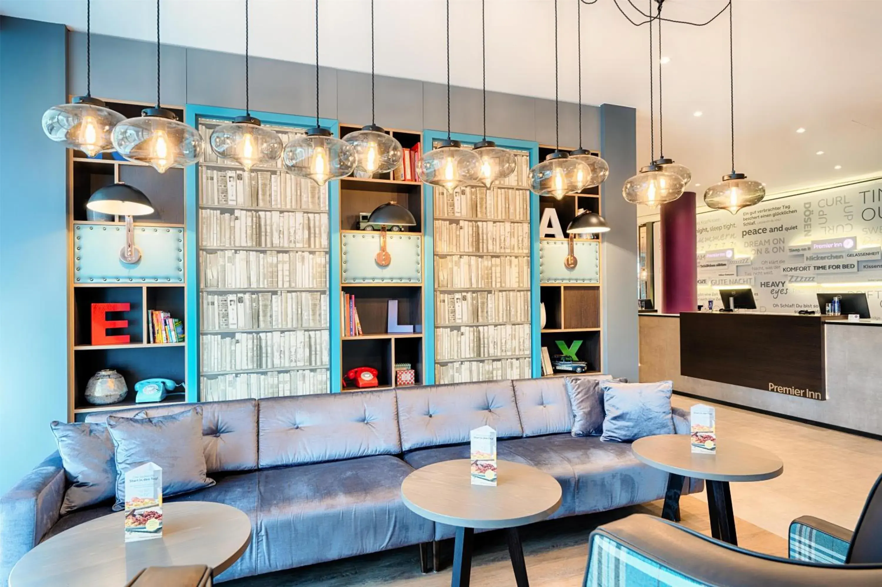 Lobby or reception in Premier Inn Stuttgart Bad Cannstatt Lobby or reception in Premier Inn Stuttgart Bad Cannstatt