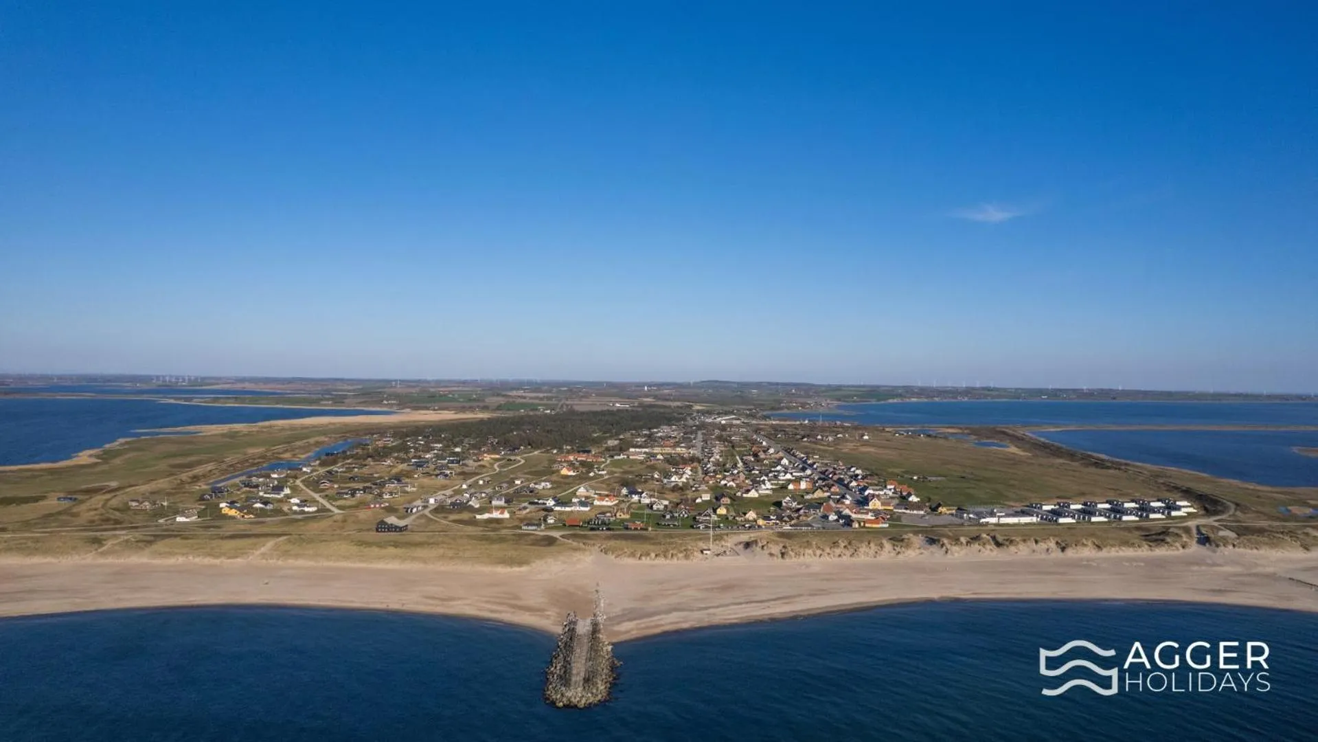 Bird's eye view in Agger Holidays