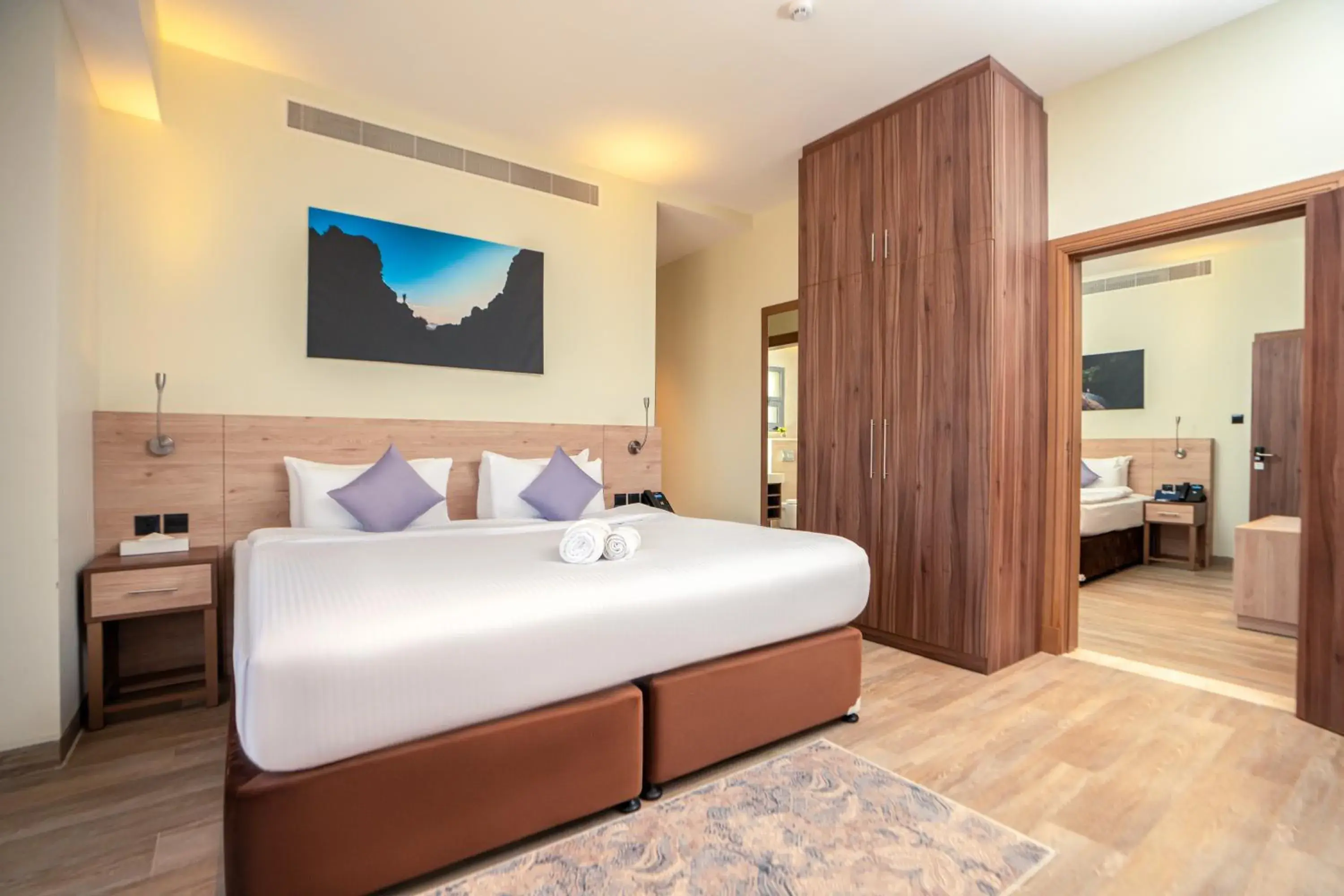 Bed in Kyriad Muscat Bed in Kyriad Muscat