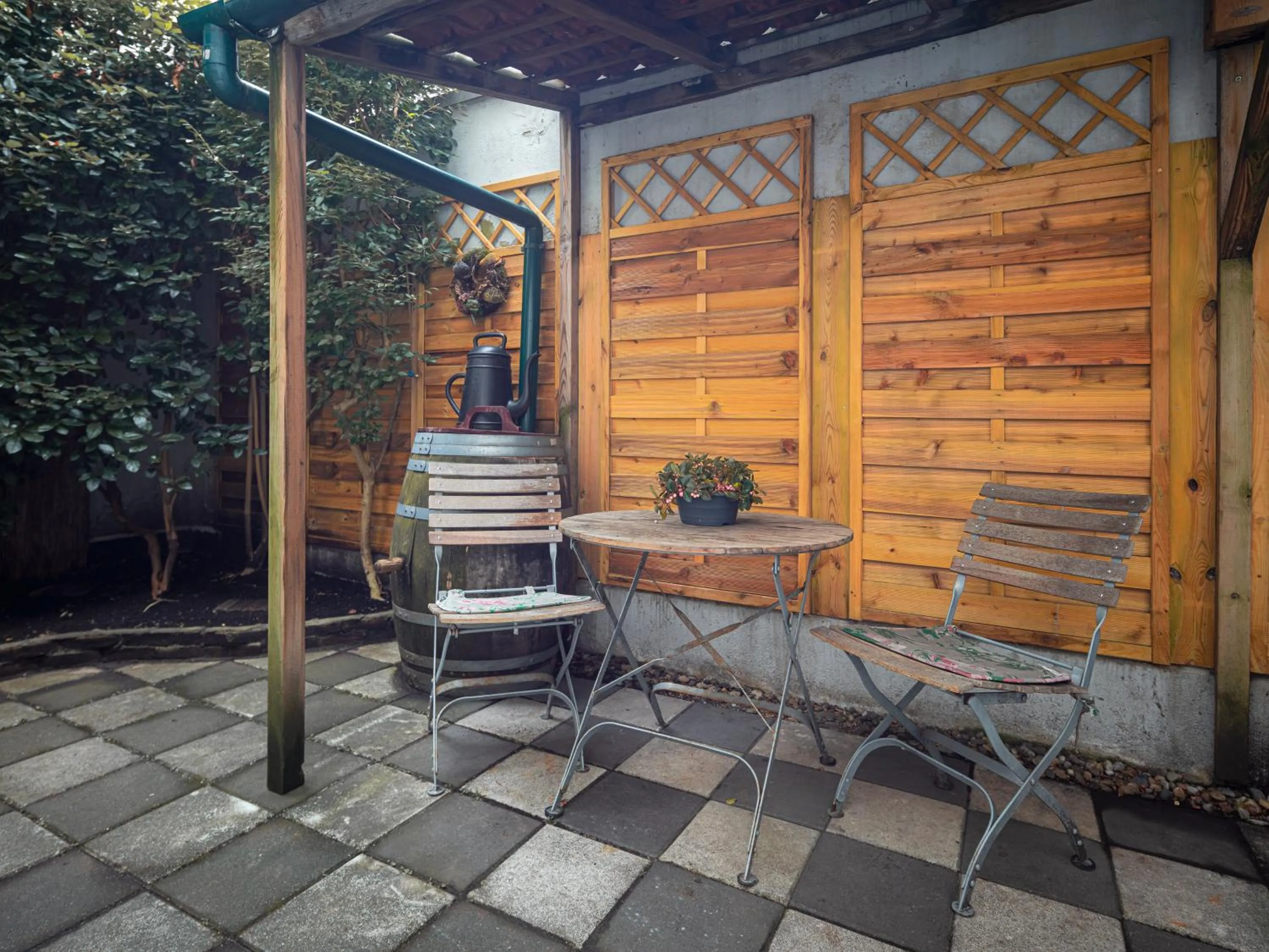 Patio in A-Train Hotel