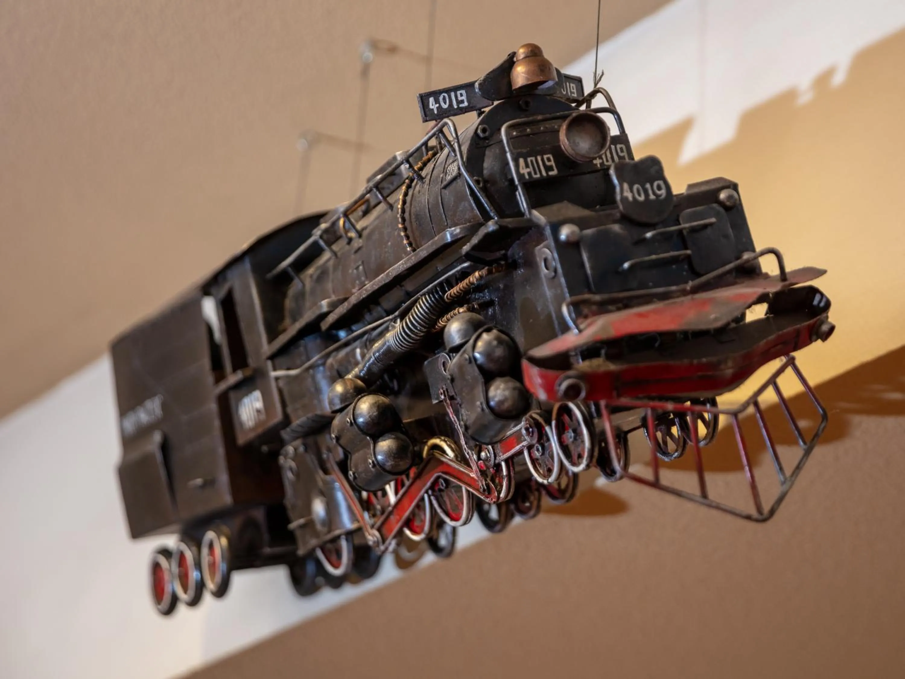 Decorative detail in A-Train Hotel