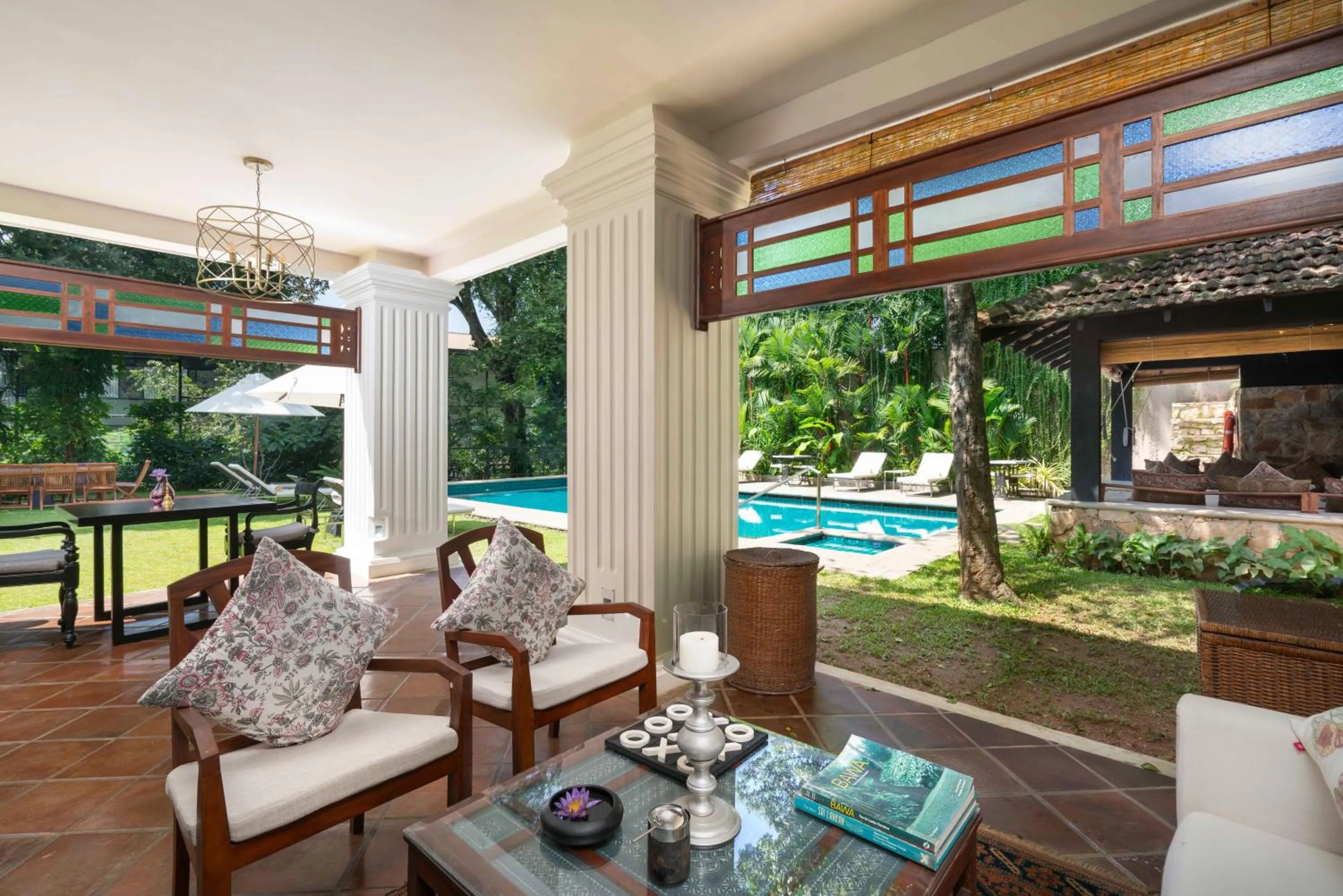 Seating area in Taru Villas Kandy