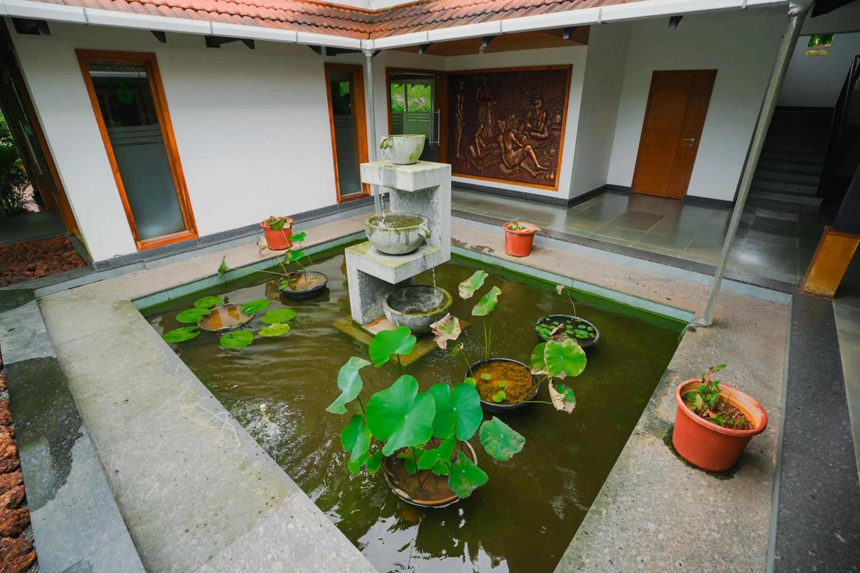 Garden view in Vaidekam Resorts & Wellness, Kannur
