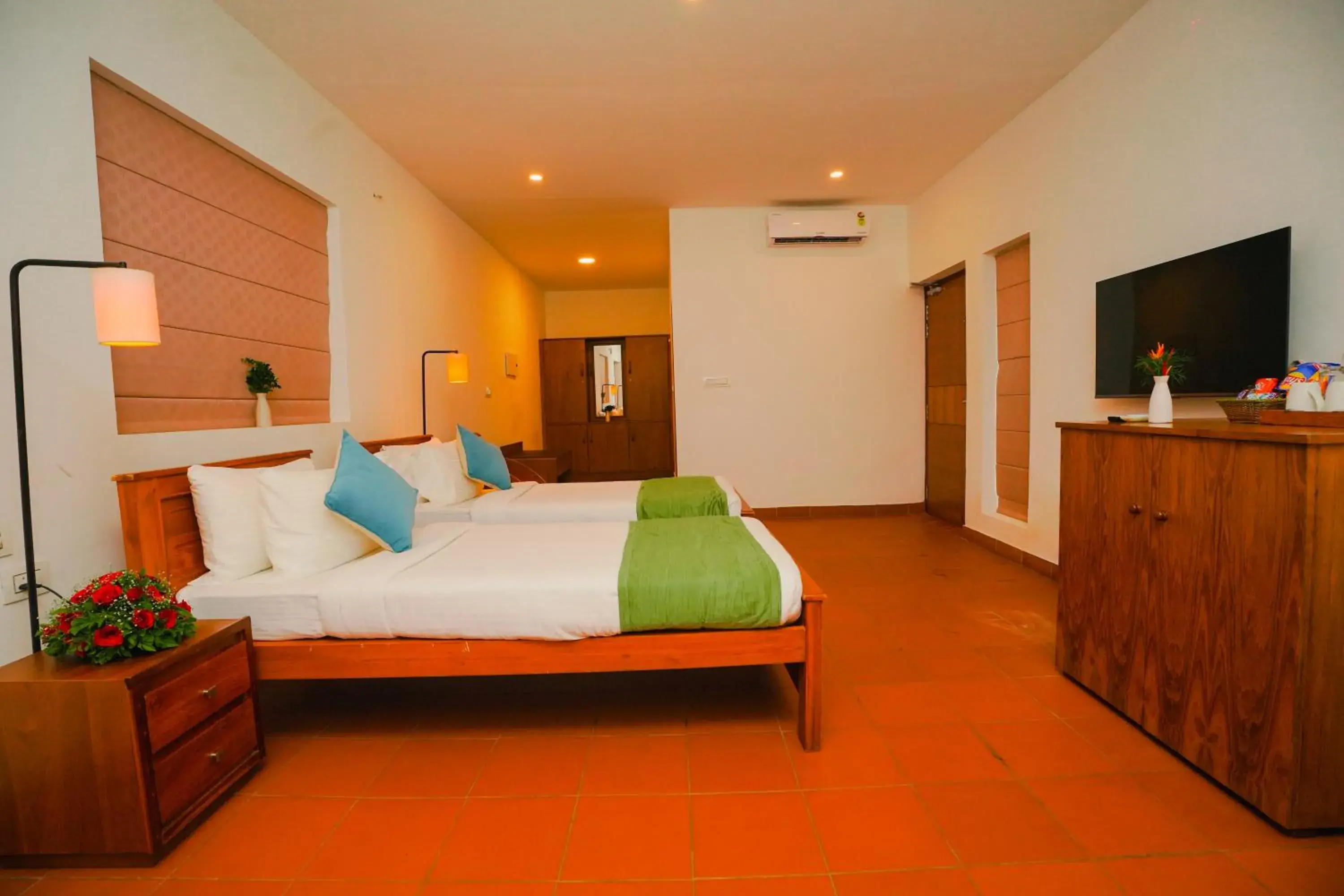Bed in Vaidekam Resorts & Wellness, Kannur Bed in Vaidekam Resorts & Wellness, Kannur