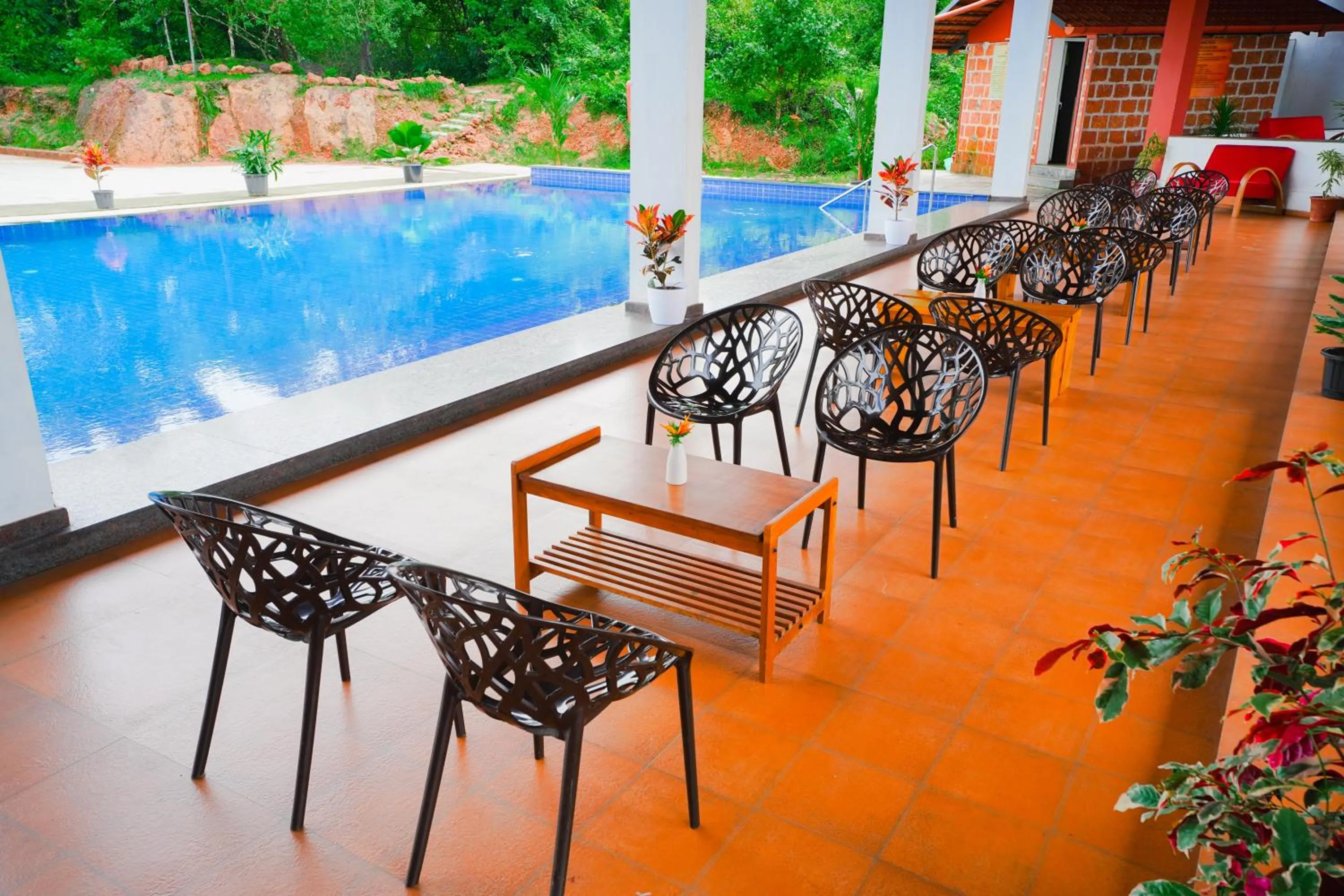 Patio in Vaidekam Resorts & Wellness, Kannur