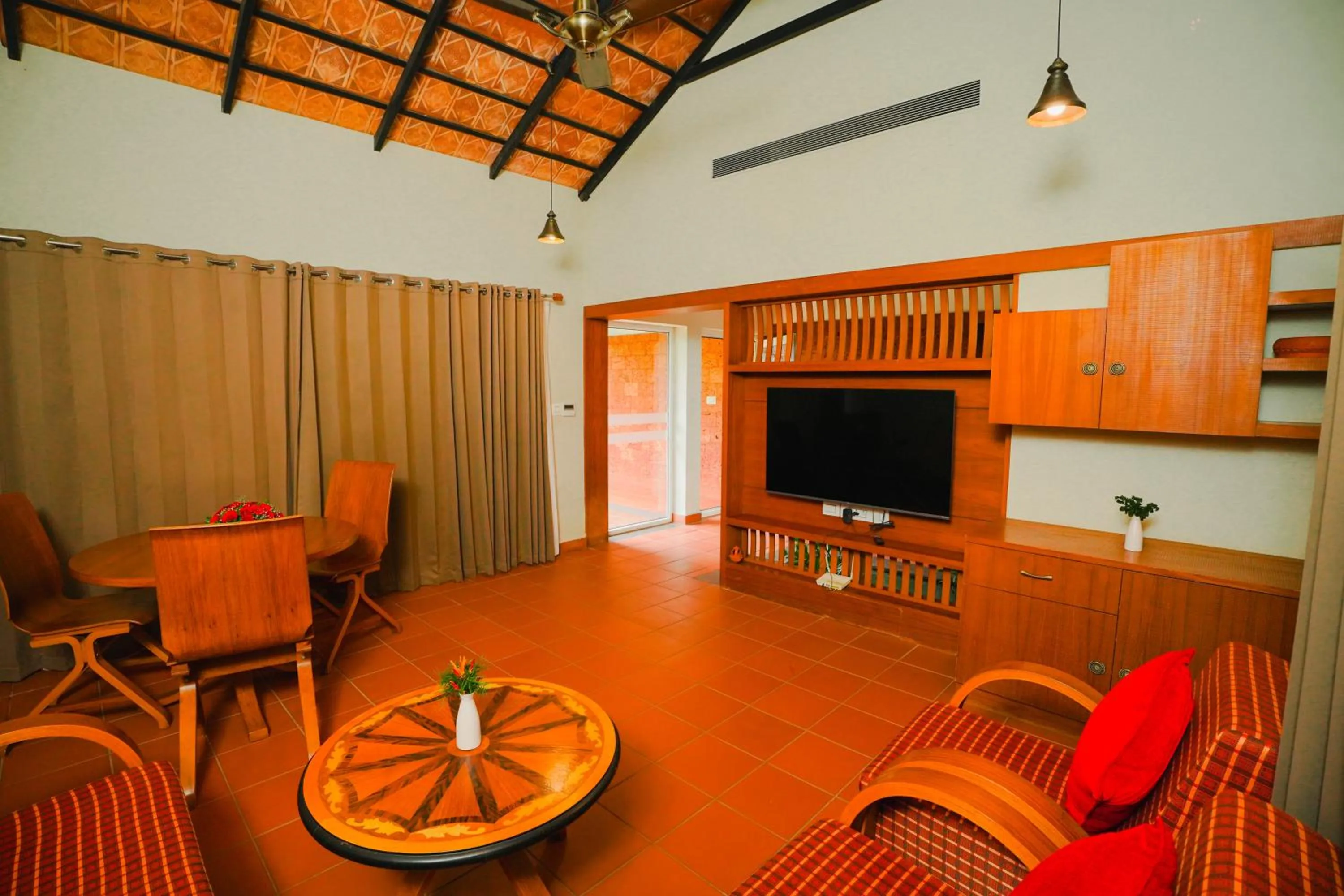 Communal lounge/ TV room in Vaidekam Resorts & Wellness, Kannur