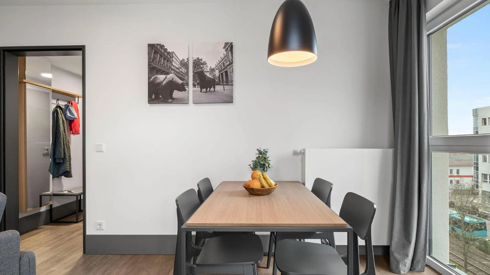 Living room in smartments Frankfurt City-Ost