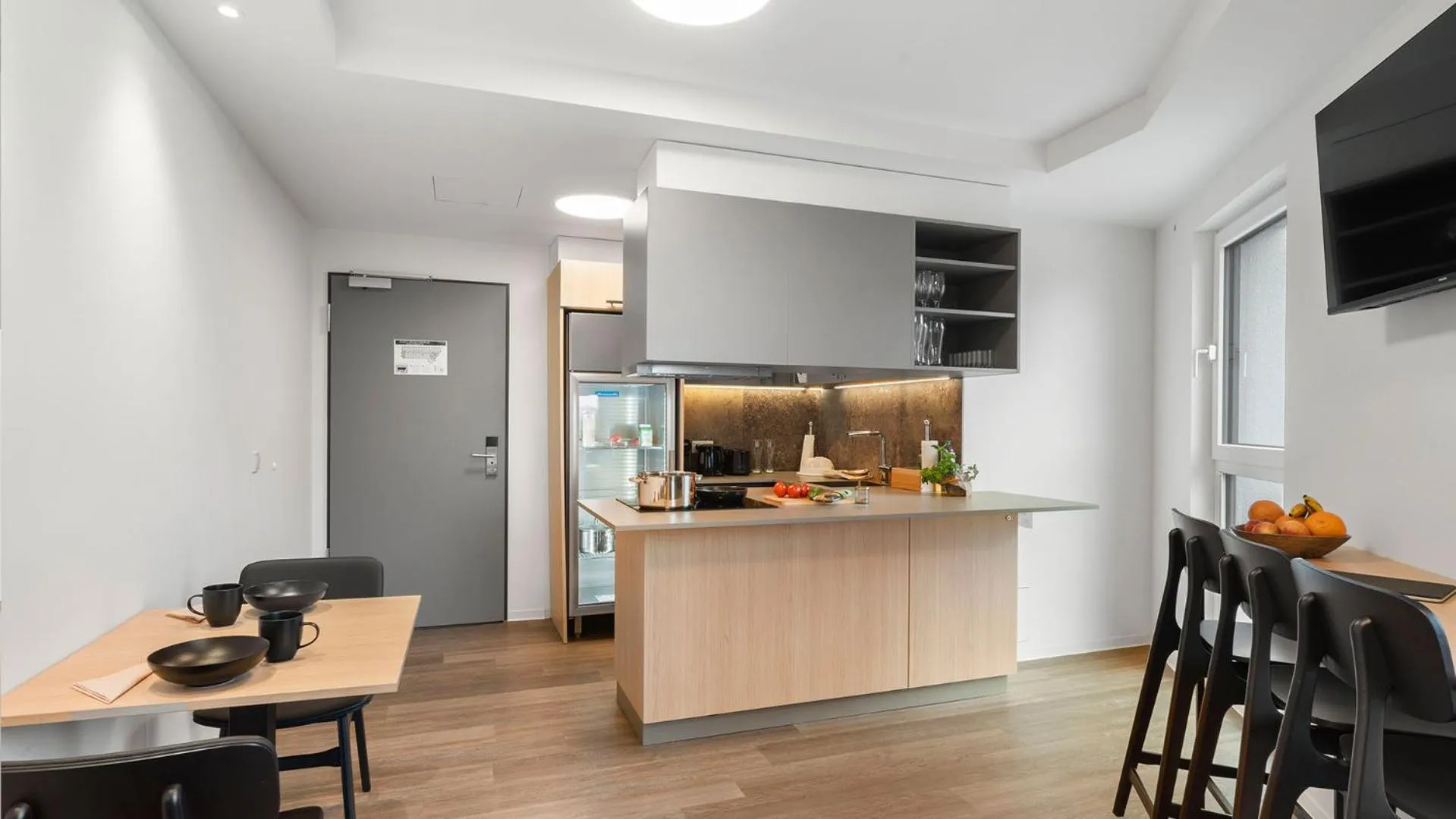 Communal lounge/ TV room in smartments Frankfurt City-Ost