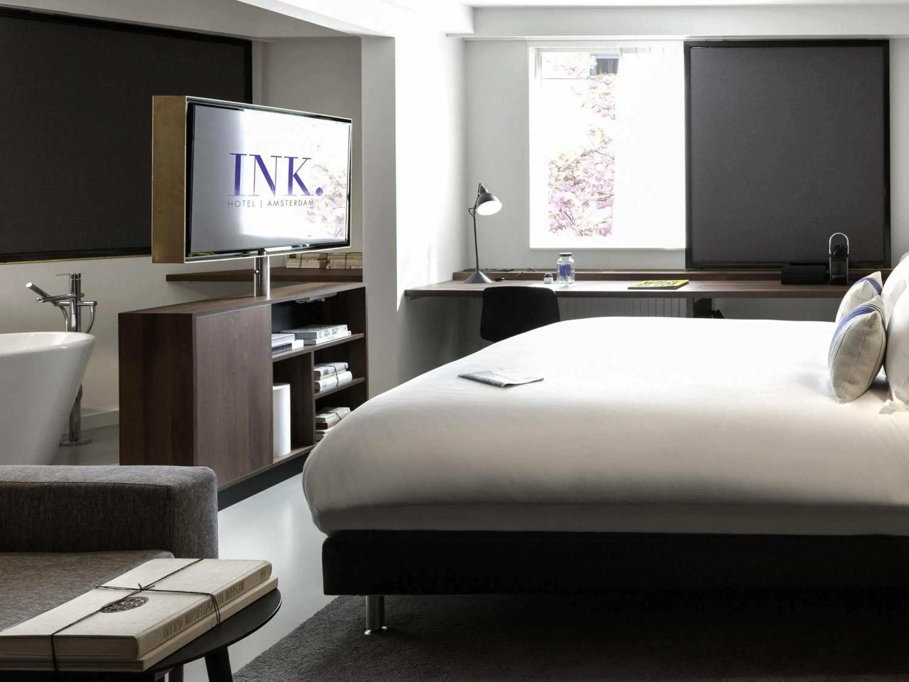 Bedroom, Bed in INK Hotel Amsterdam - MGallery Collection Bedroom, Bed in INK Hotel Amsterdam - MGallery Collection