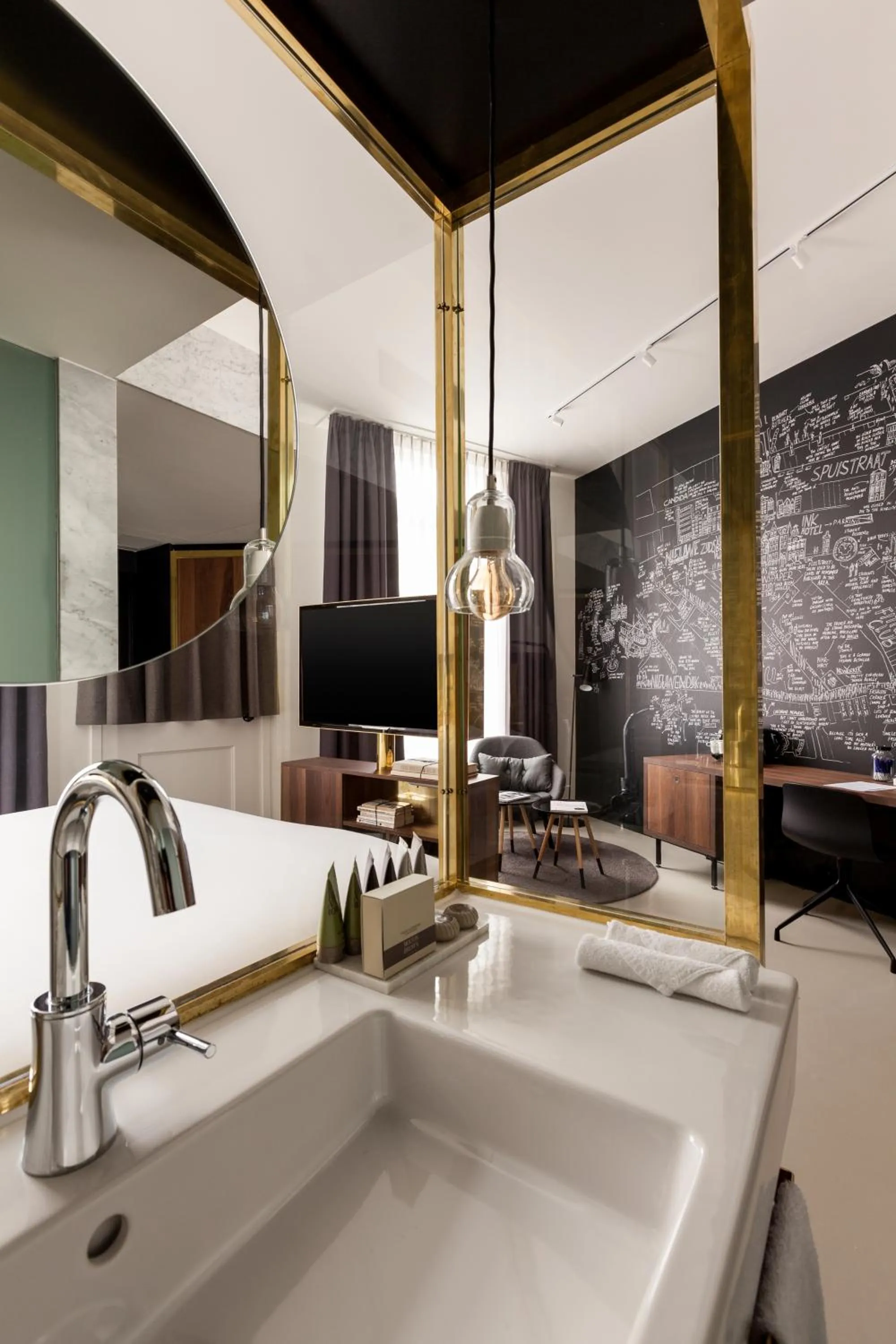 Bathroom in INK Hotel Amsterdam - MGallery Collection
