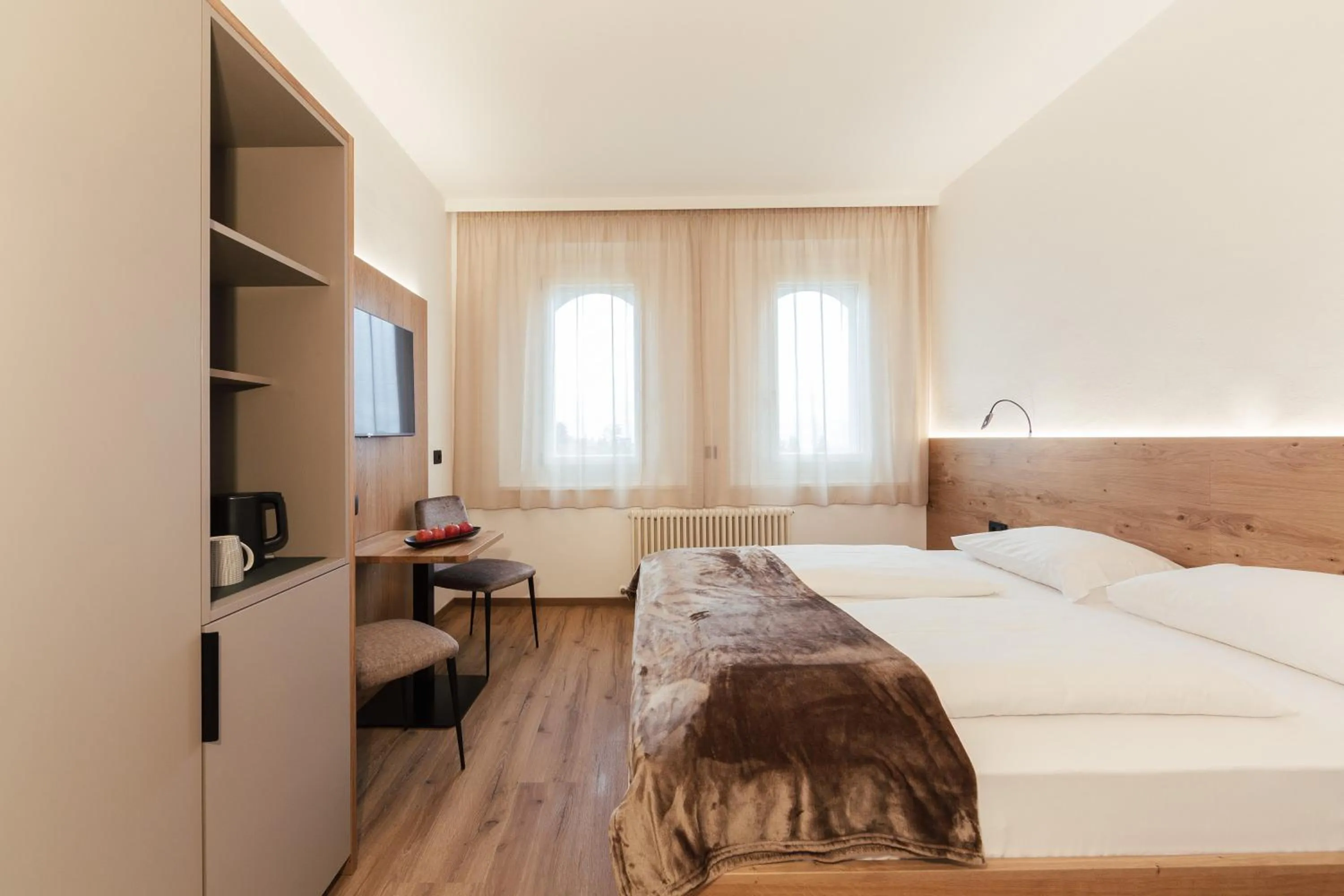 Photo of the whole room, Bed in Gästehaus Salvatorianerinnen