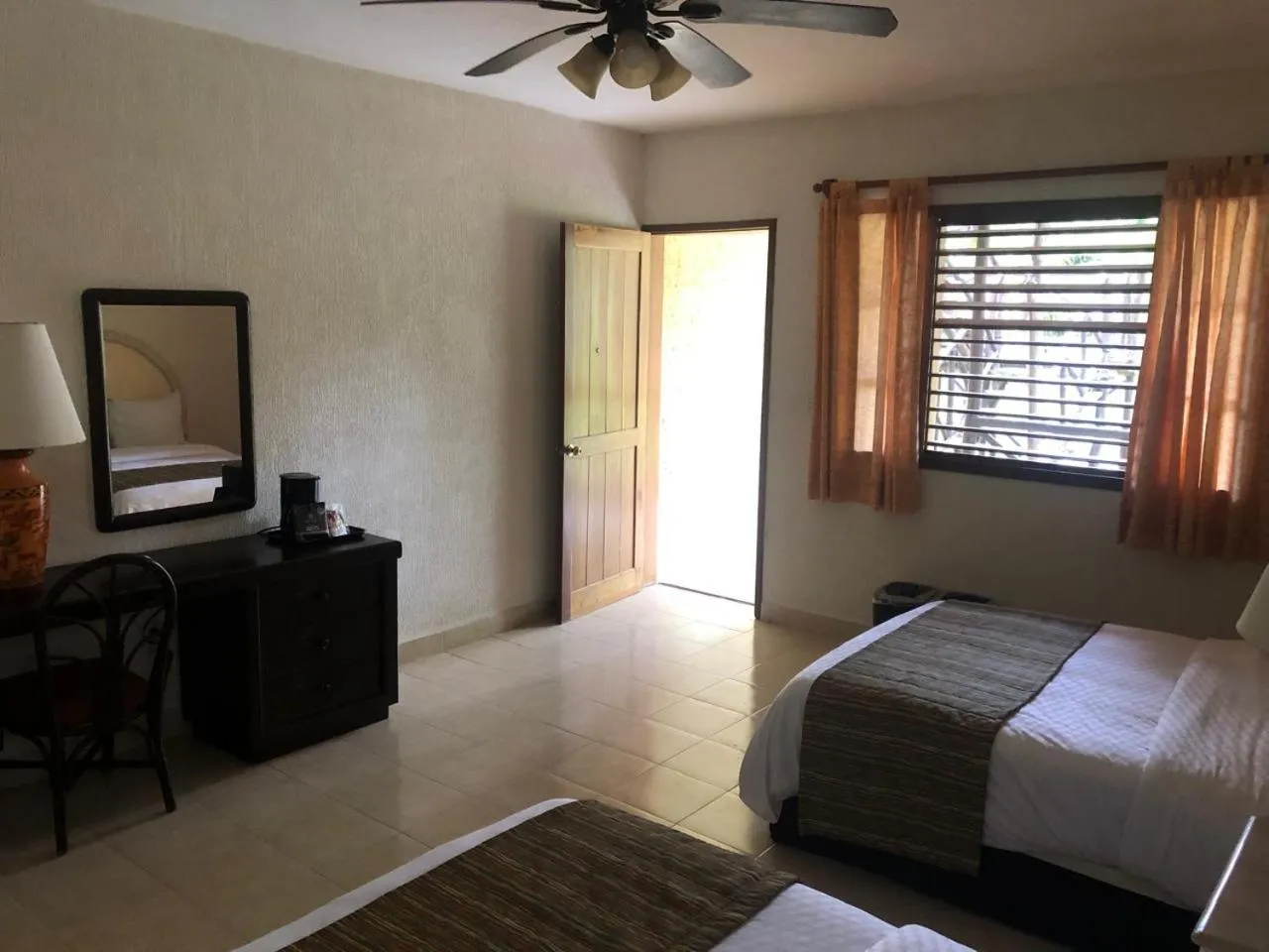 Bed in hotel villas chicanna