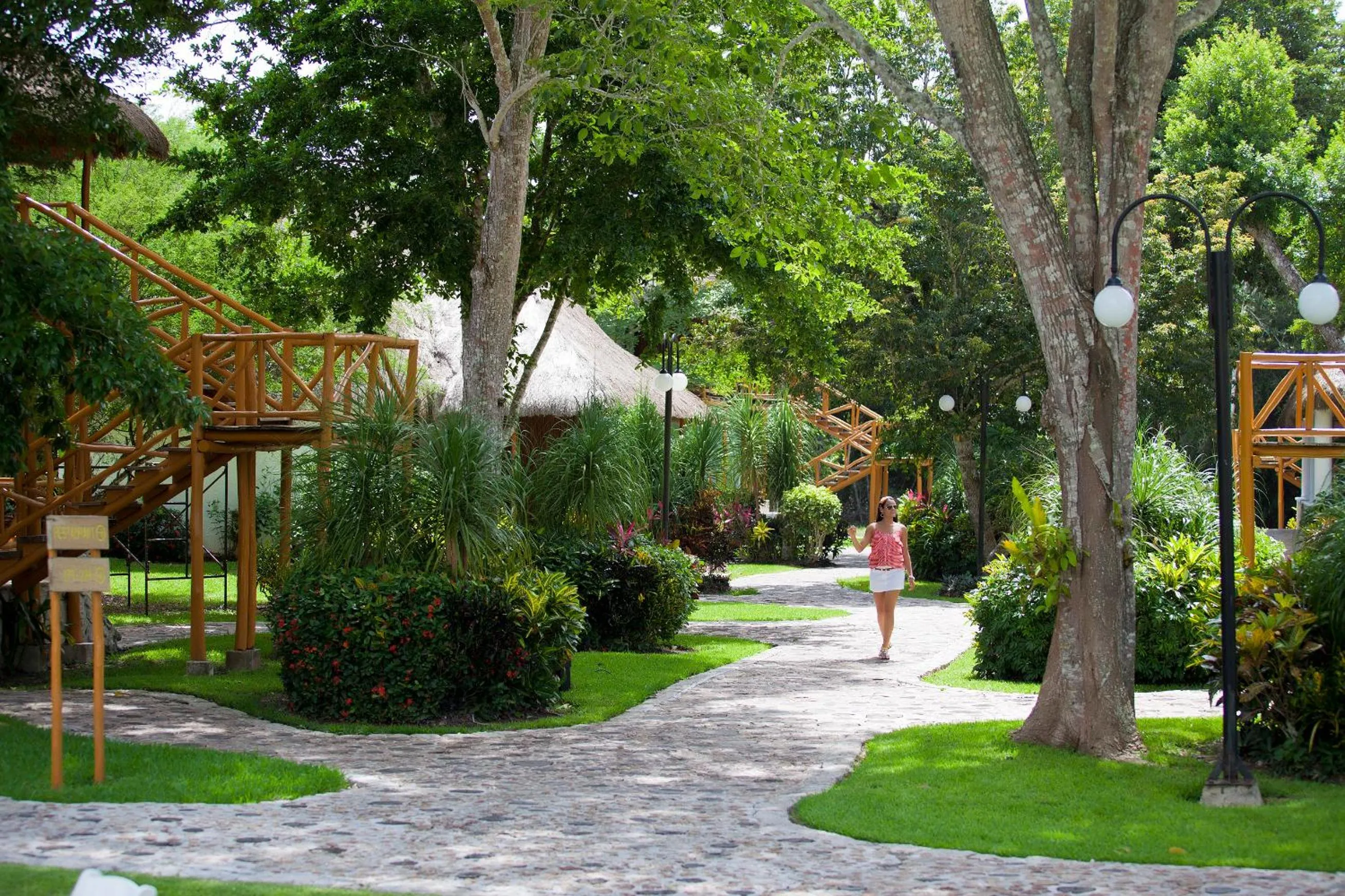 Natural landscape in hotel villas chicanna