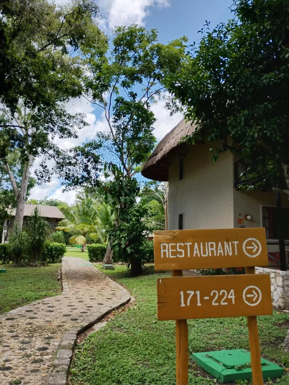 Garden in hotel villas chicanna