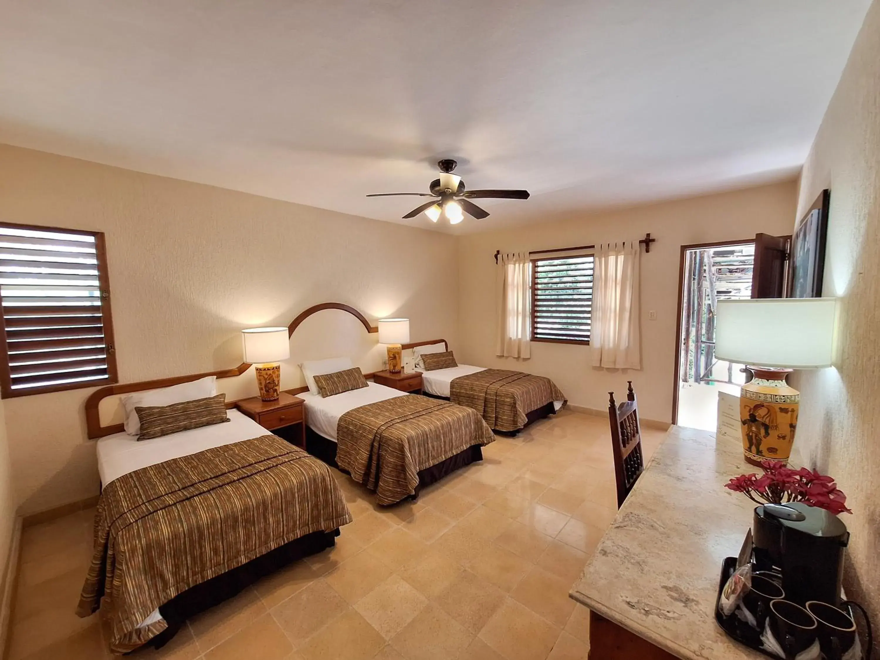 Bedroom, Bed in hotel villas chicanna Bedroom, Bed in hotel villas chicanna