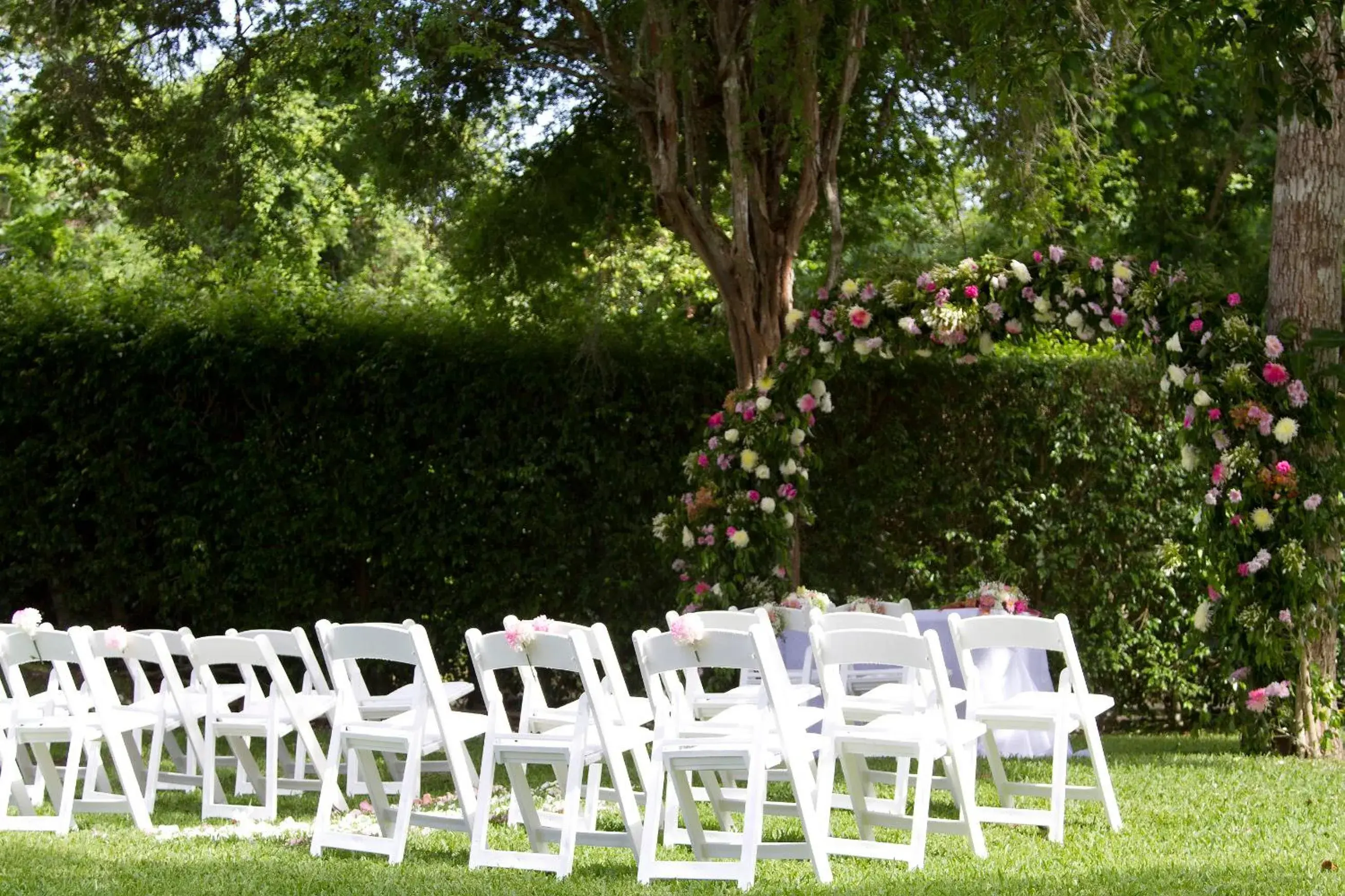 Garden view in hotel villas chicanna Garden view in hotel villas chicanna