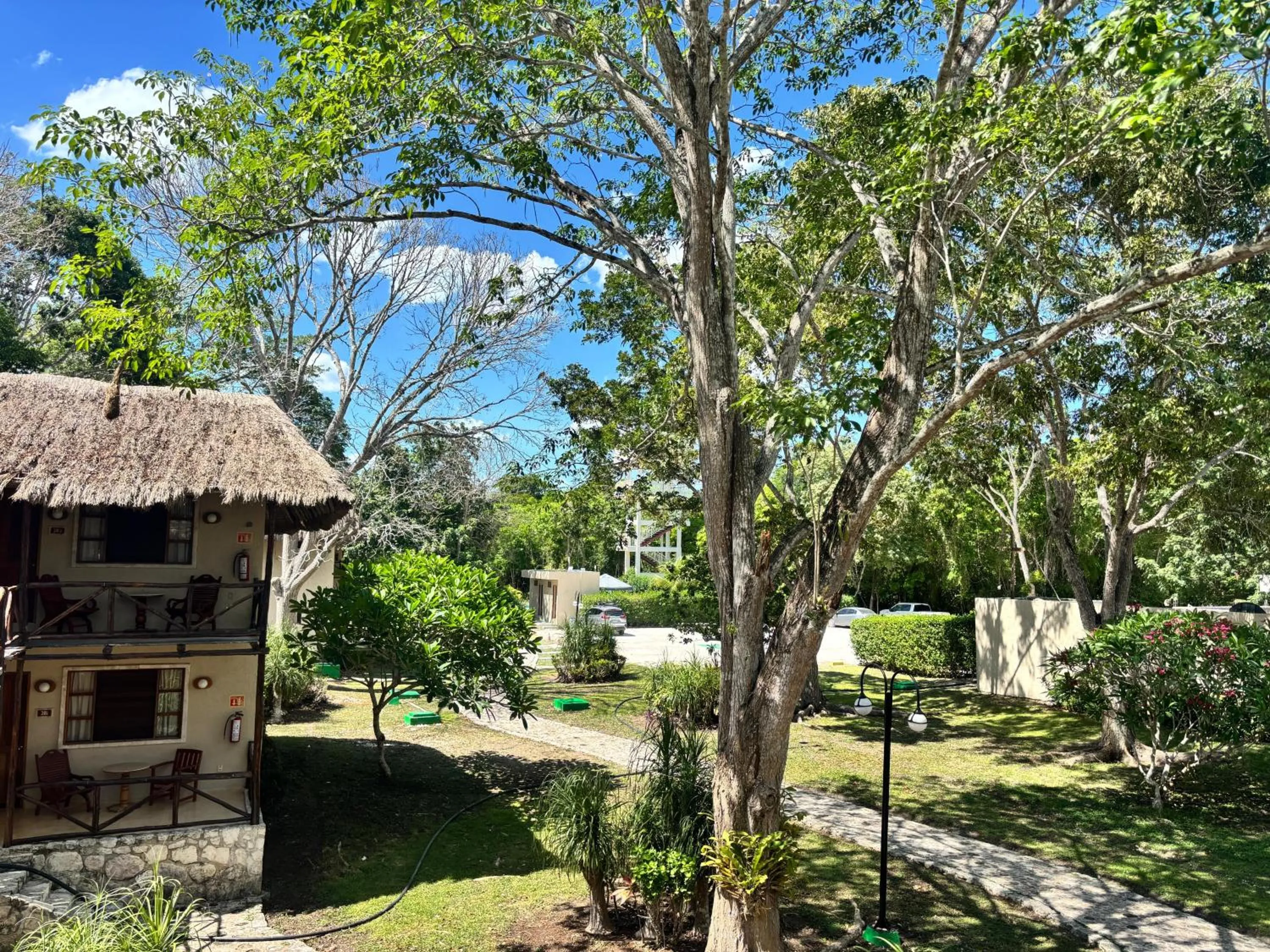 Garden in hotel villas chicanna