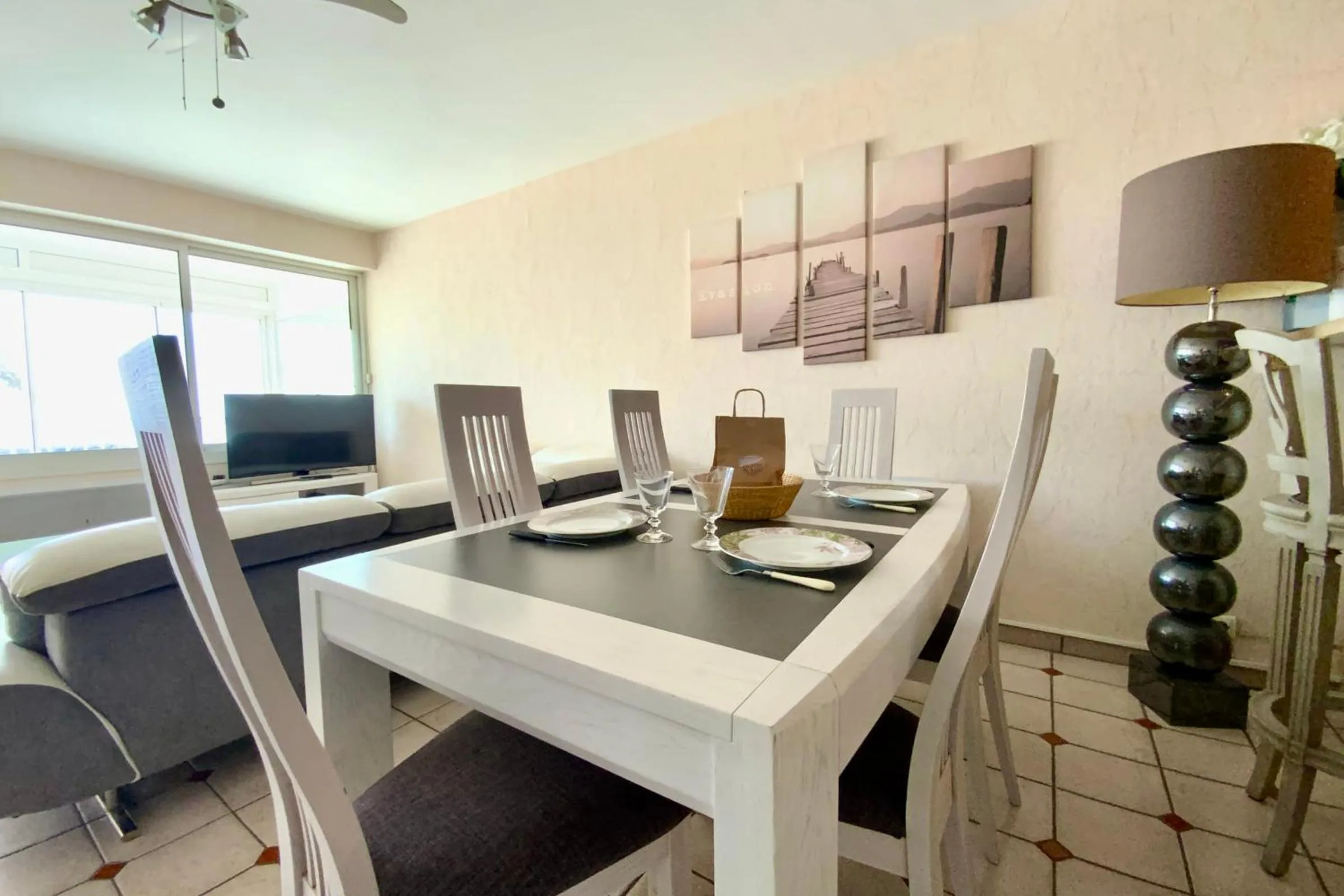 Appartement Mar e Souleu avec Terrasse et Vue Mer au Grau du Roi