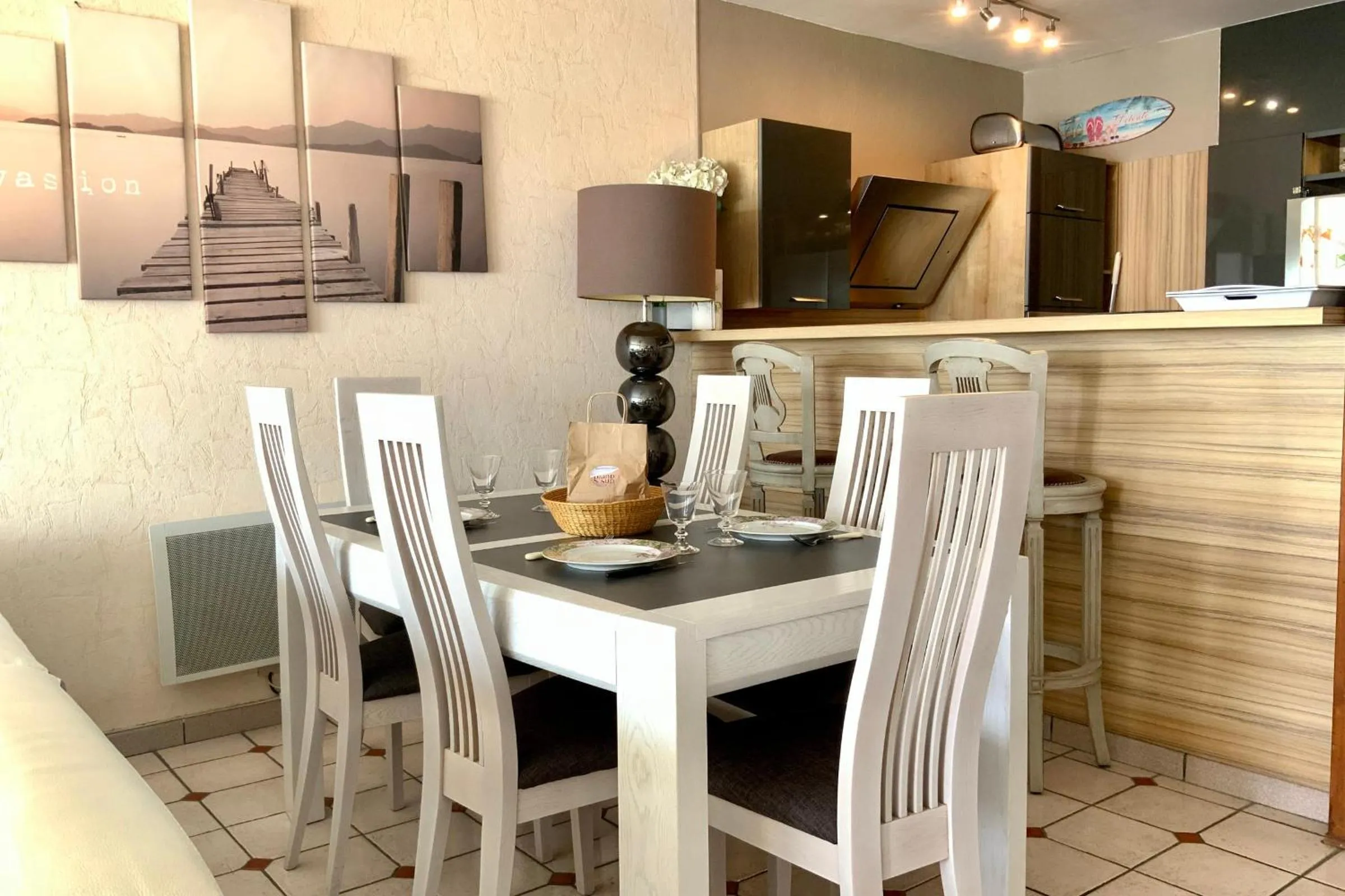 Appartement Mar e Souleu avec Terrasse et Vue Mer au Grau du Roi