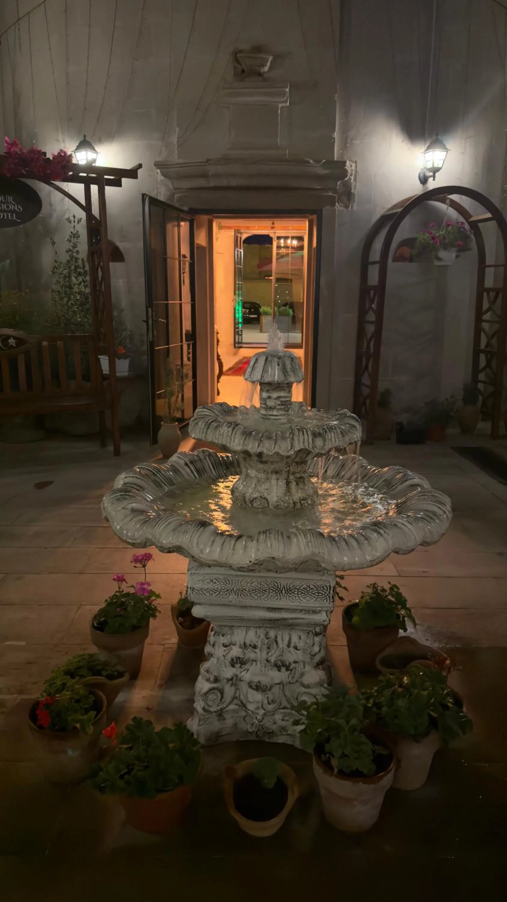 Inner courtyard view in Four Mansions Hotel