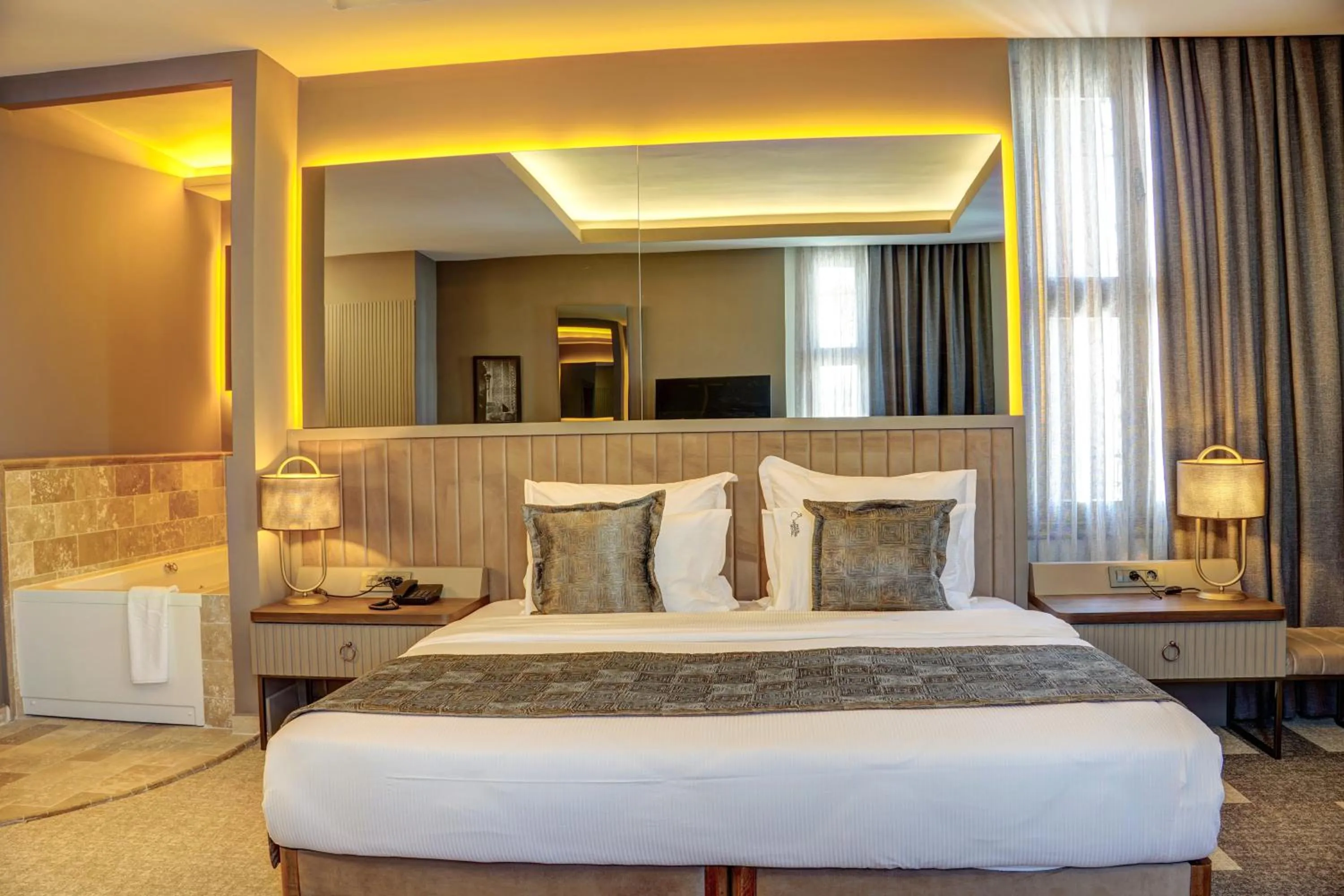 Bed in Four Mansions Hotel