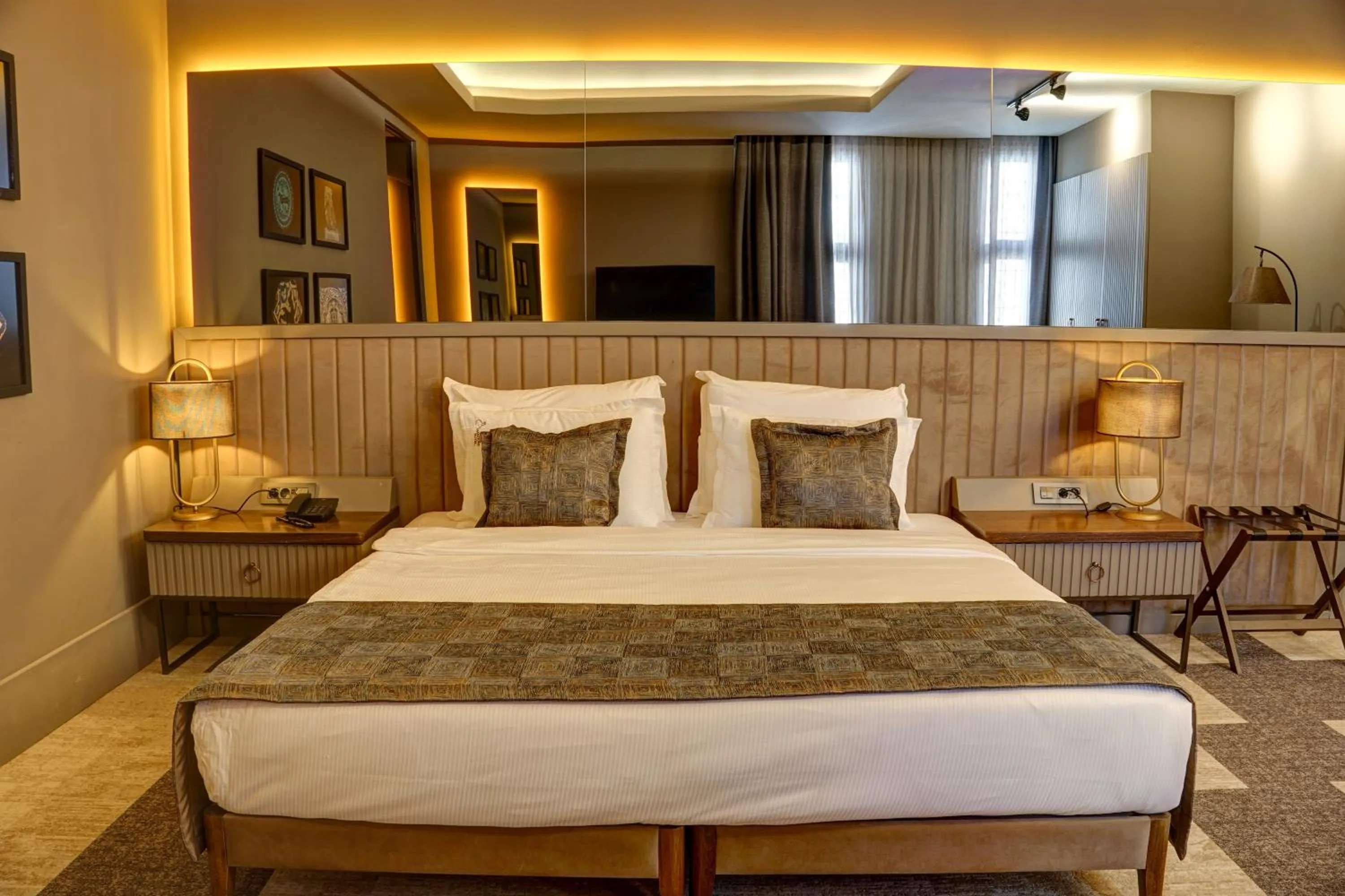 Bed in Four Mansions Hotel